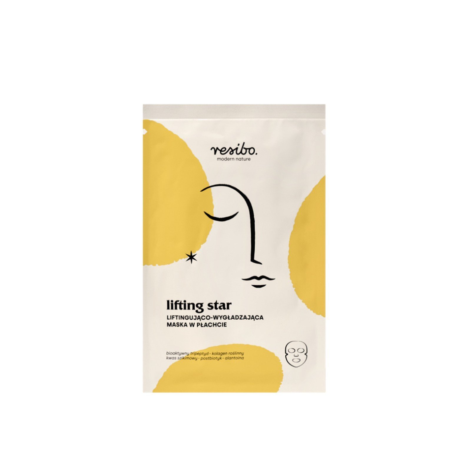Resibo Lifting Star قناع ورقي لشد وتنعيم البشرة x1