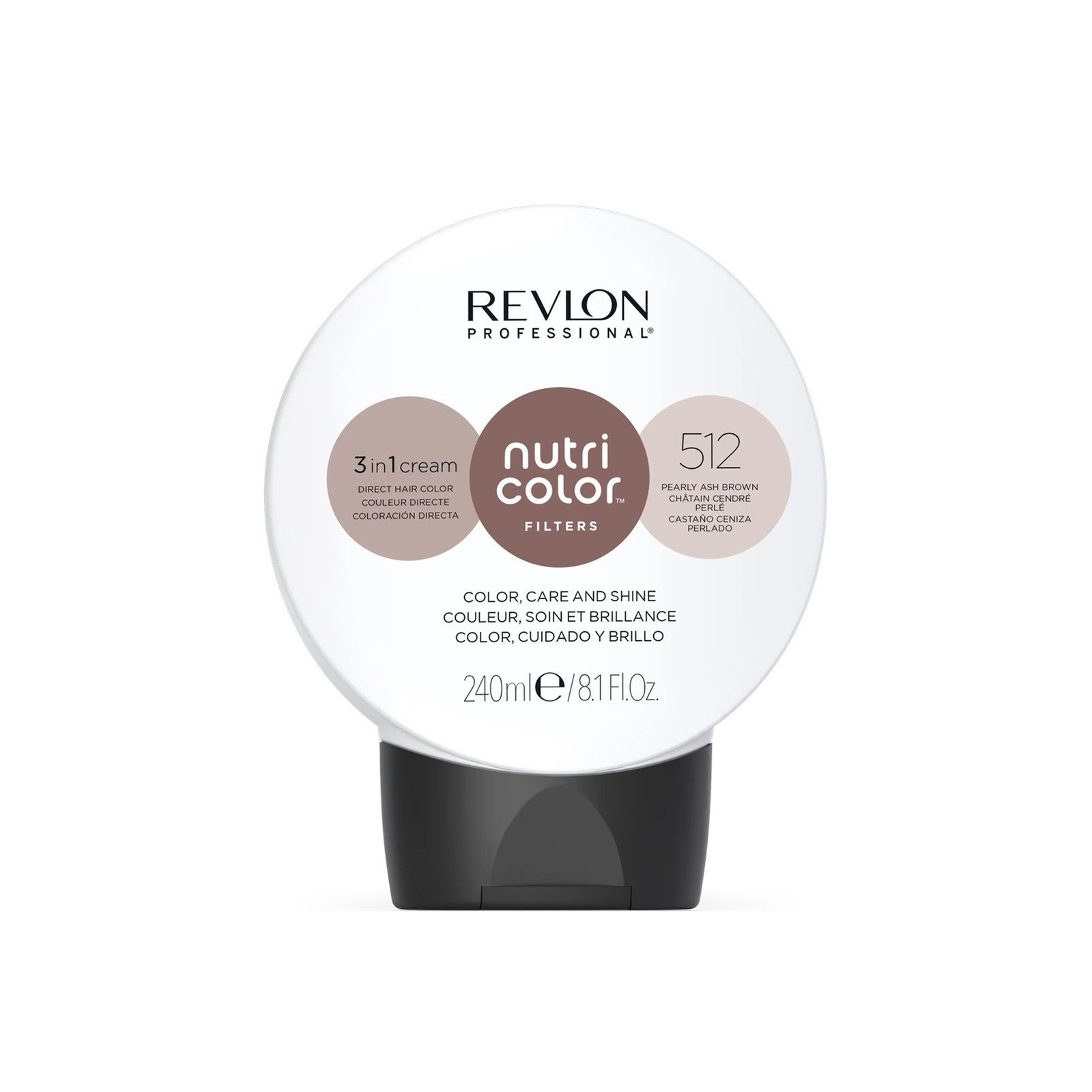 Revlon Professional Nutri Color Filters 3-In-1 Cream Hair Dye 512 Pearly Ash Brown 240ml