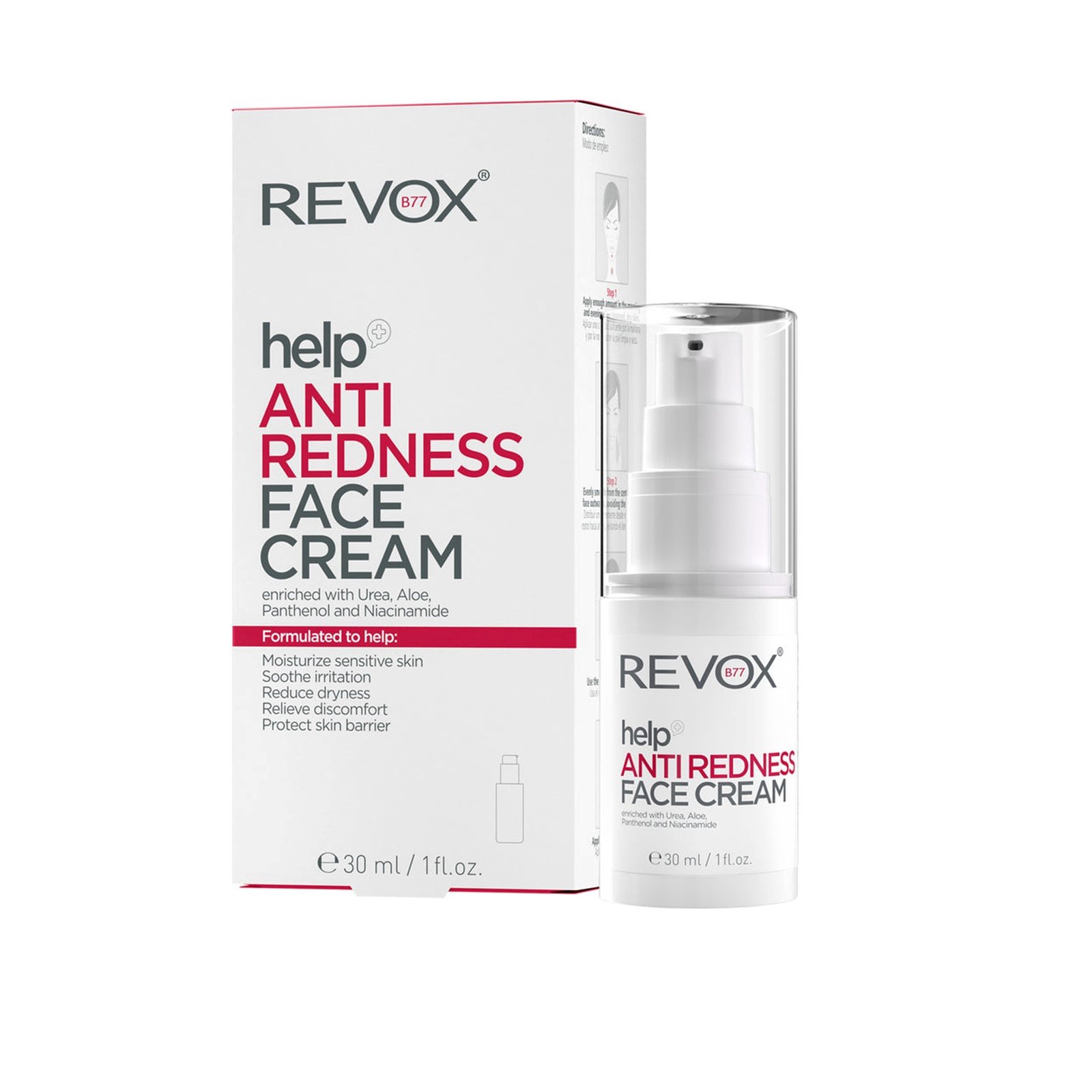 Revox B77 help كريم الوجه المضاد للاحمرار 30ml