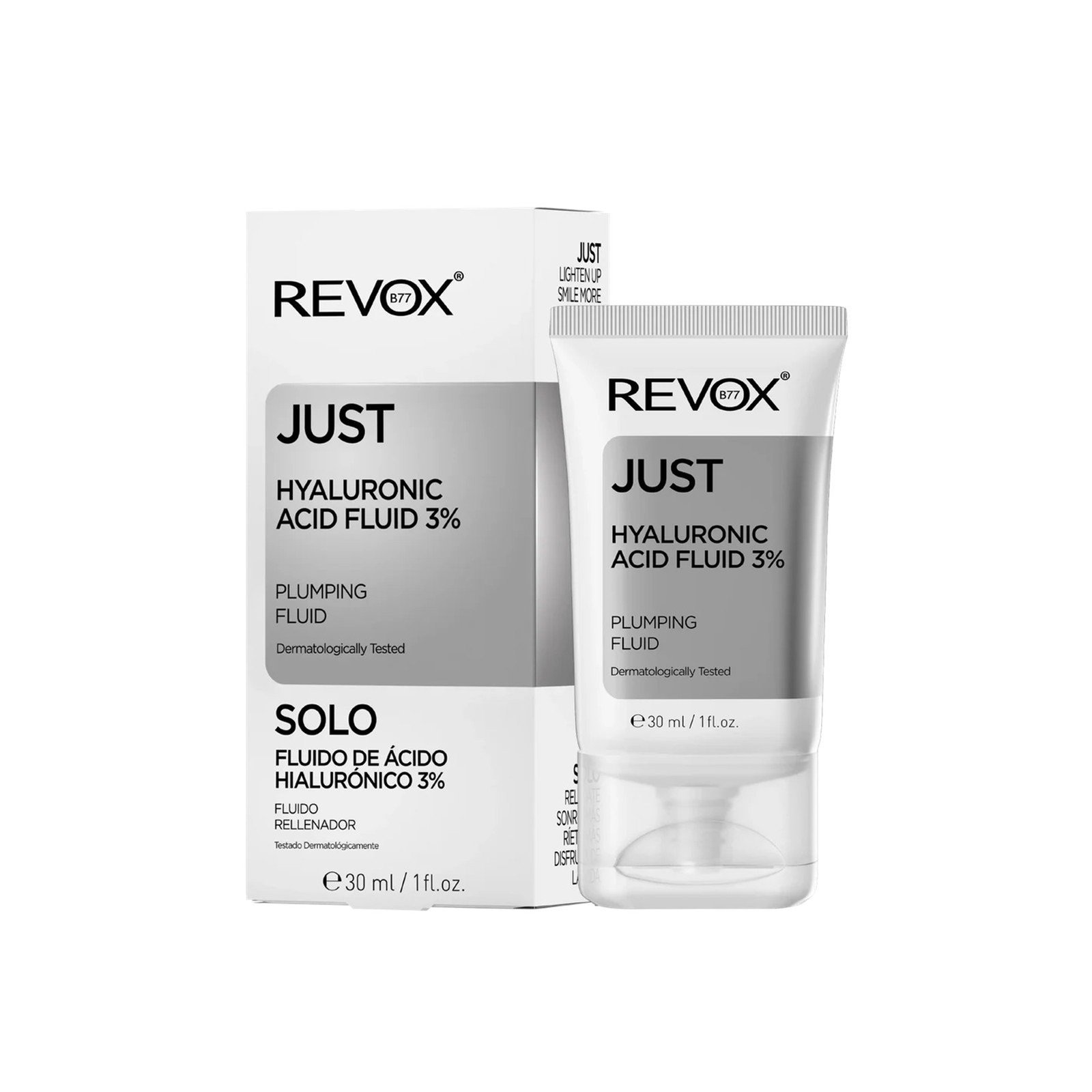 Revox B77 Just Hialurono Rūgštis Fluid 3% Tūrį Suteikiantis Fluid 30ml