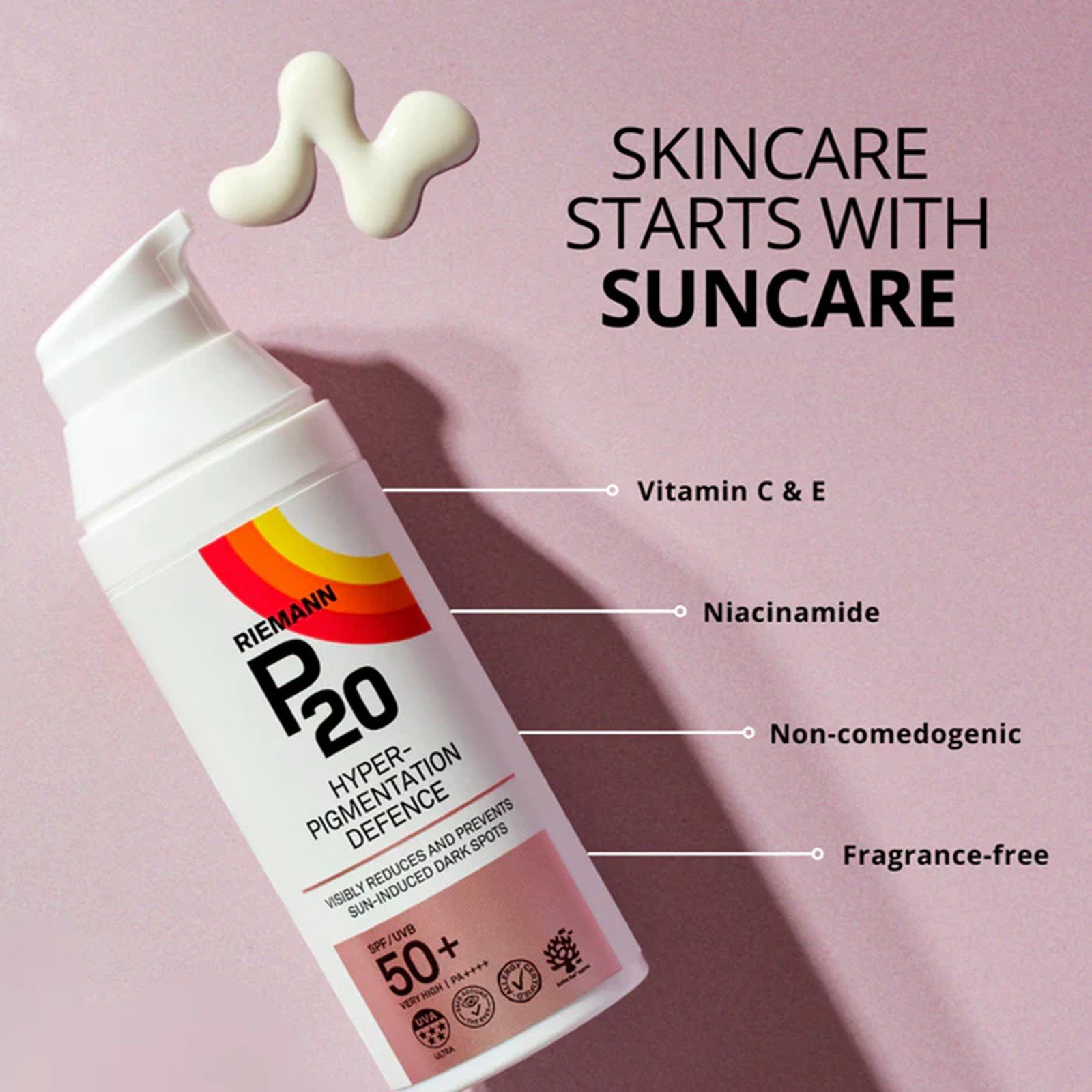 Riemann P20 Hyperpigmentation Defence Sunscreen SPF50+ 50g (1.76oz)