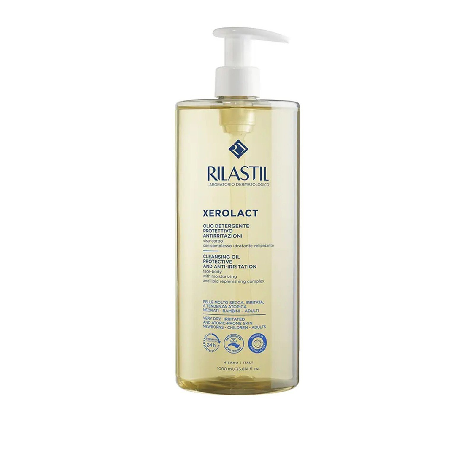 Rilastil Xerolact Aceite Limpiador Protector y Anti-Irritación 1L