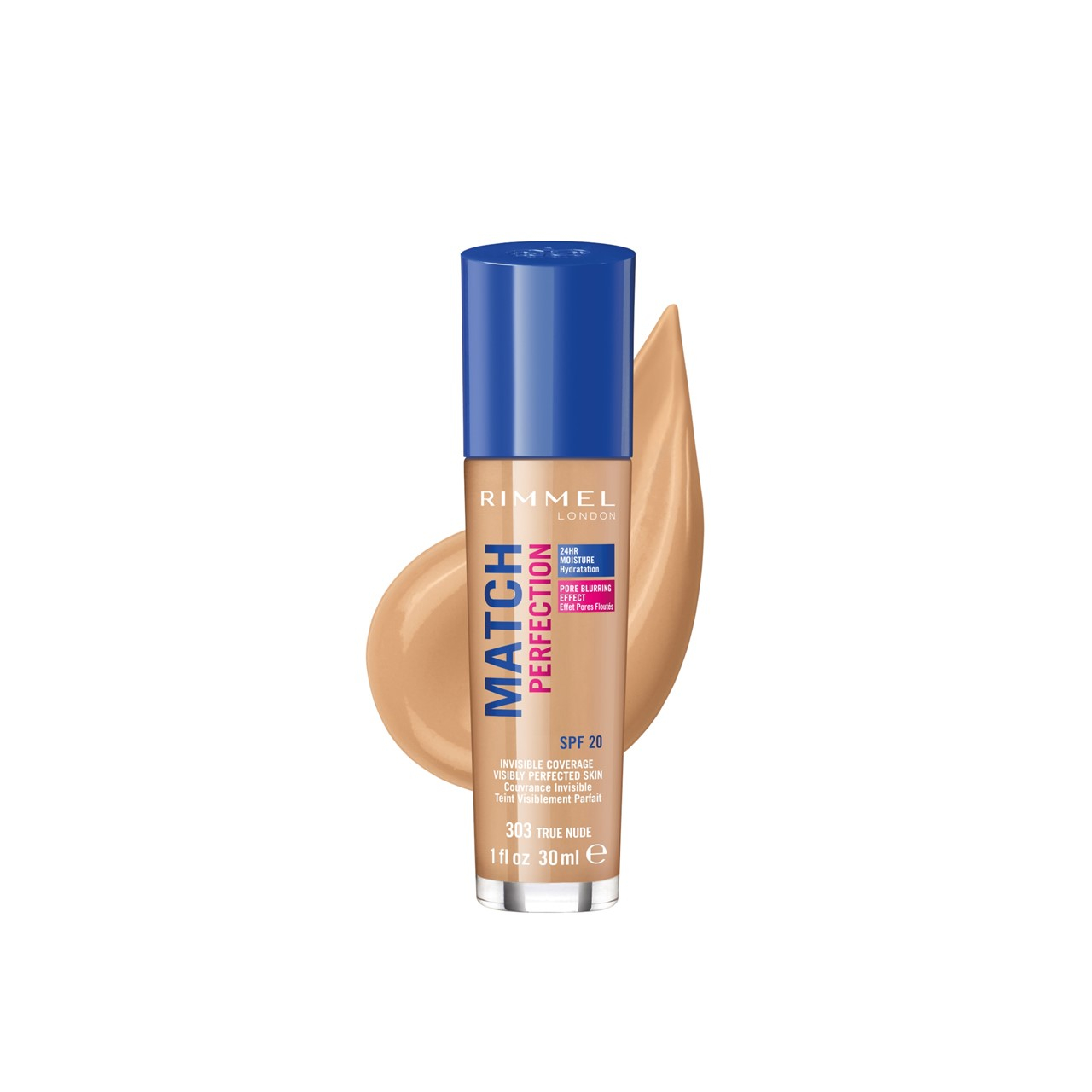 Rimmel London Match Perfection كريم أساس SPF20 303 True Nude 30ml