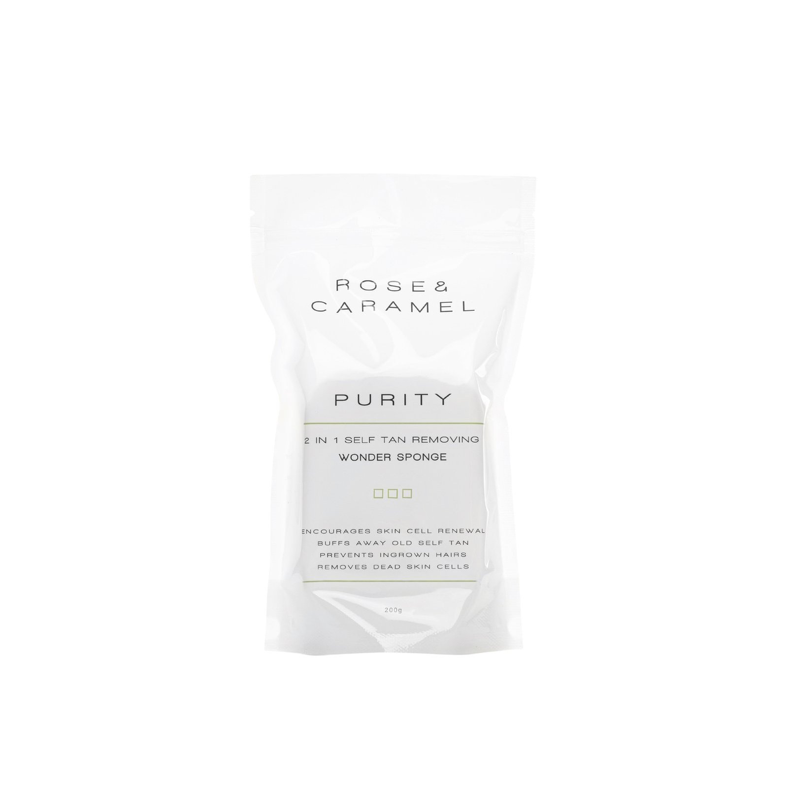 Rose & Caramel Purity 2-in-1 Self Tan Removing Wonder Sponge x1