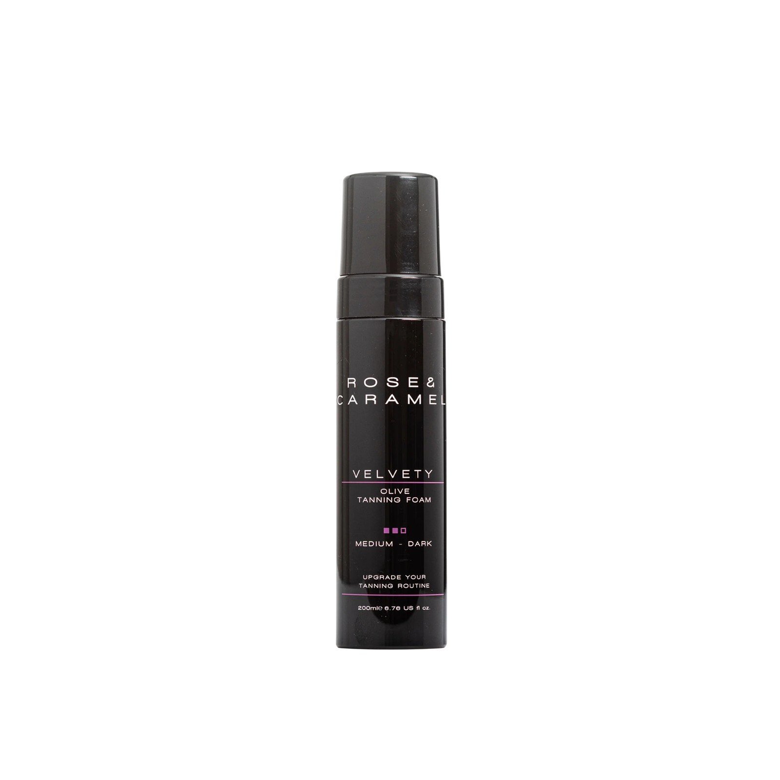 Rose & Caramel رغوة التسمير المخملية بالزيتون Medium-Dark 200ml