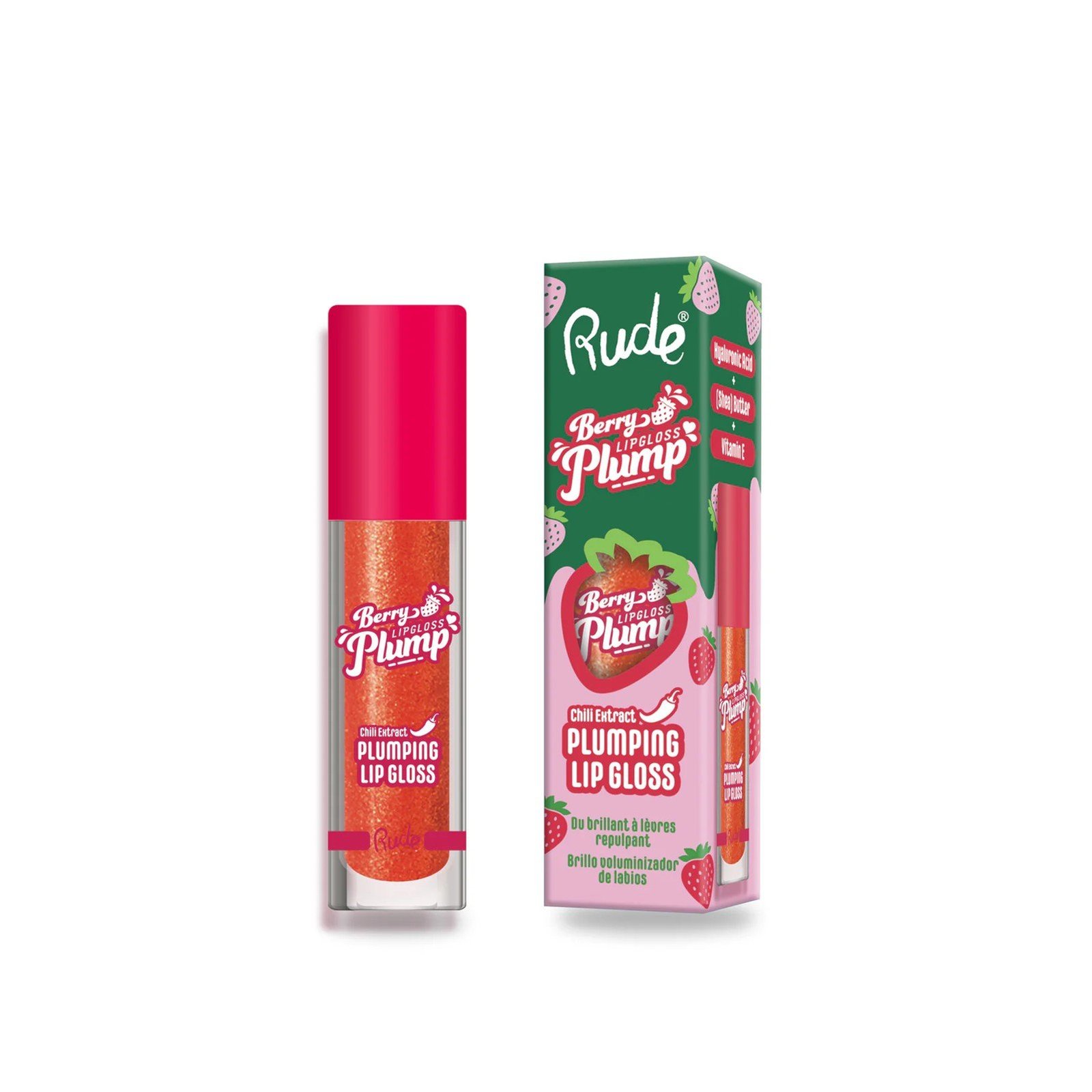 Rude Cosmetics Berry Plump Brillo de Labios Voluminizador