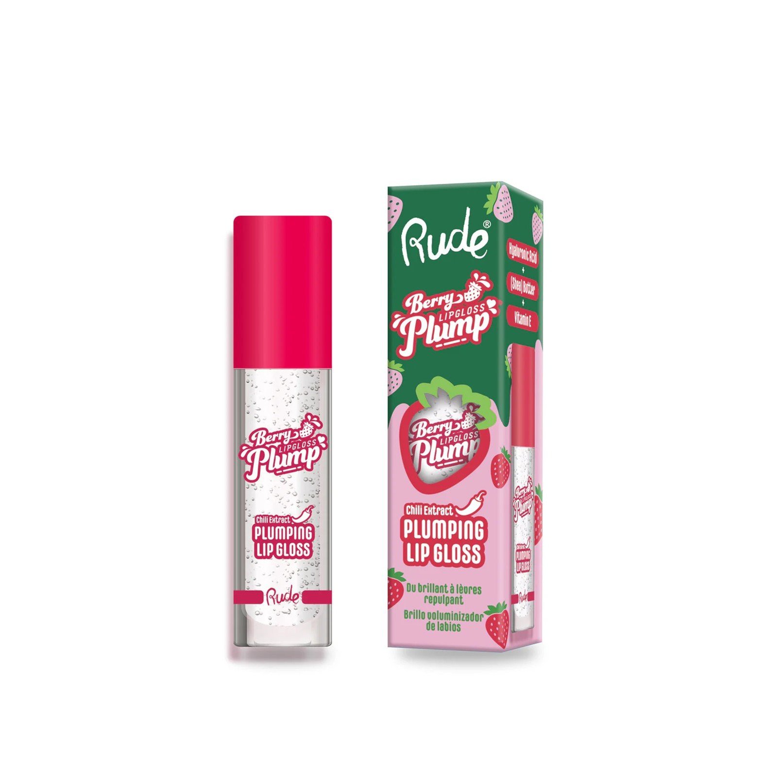 Rude Cosmetics Berry Plump Brillo de Labios Voluminizador