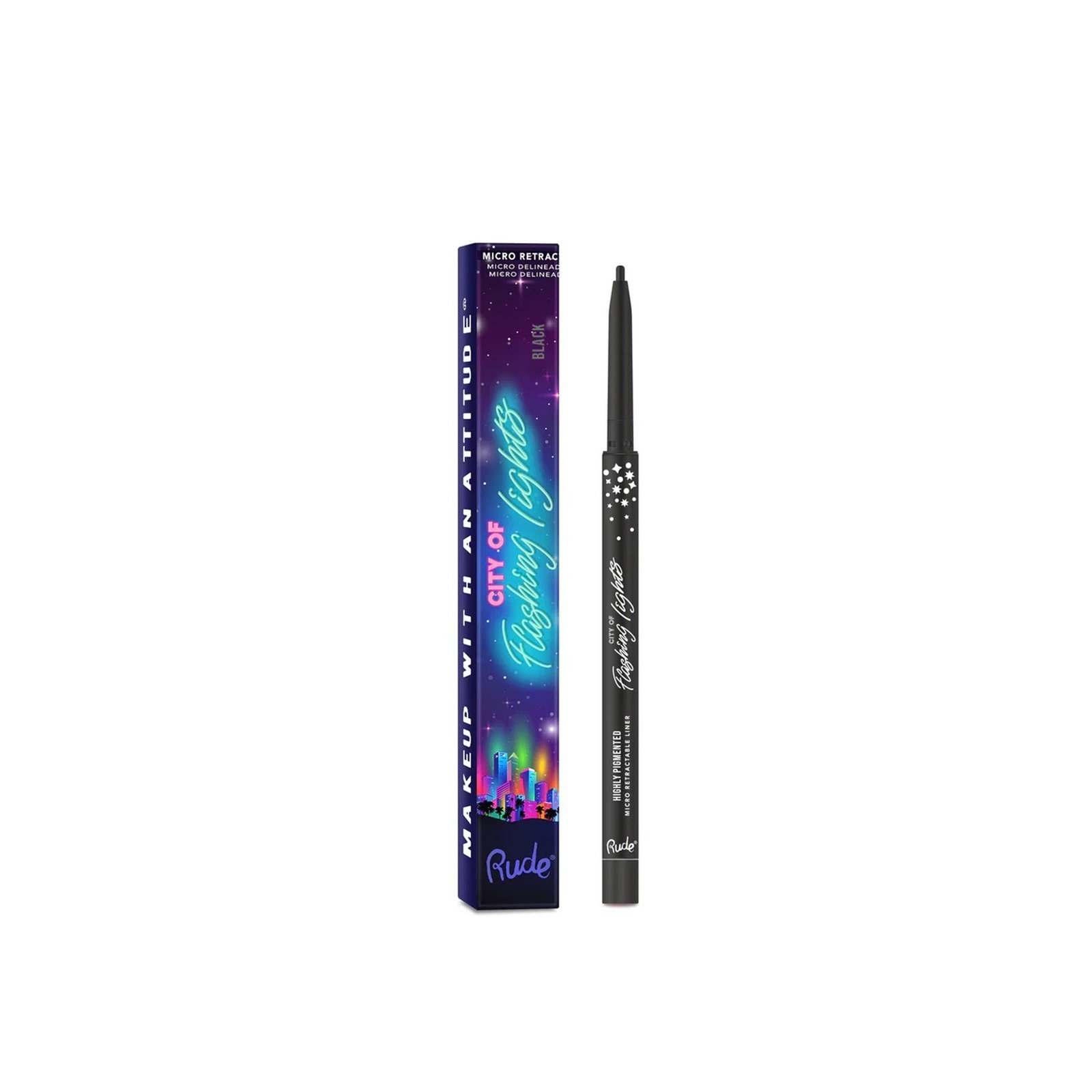 Rude Cosmetics City of Flashing Lights Highly Pigmented Micro Retractable Liner