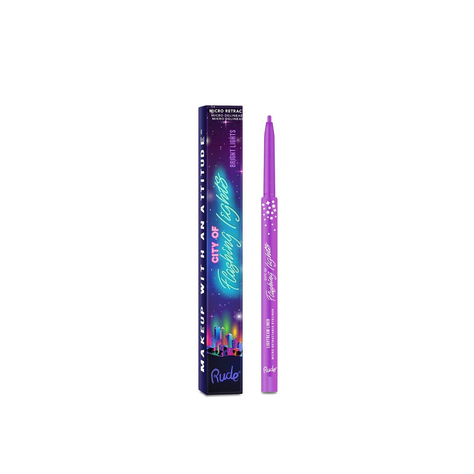 Rude Cosmetics City of Flashing Lights Highly Pigmented Micro Retractable Liner