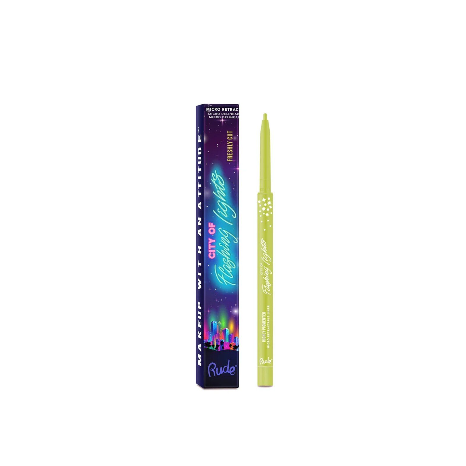 Rude Cosmetics City of Flashing Lights Highly Pigmented Micro Retractable Liner