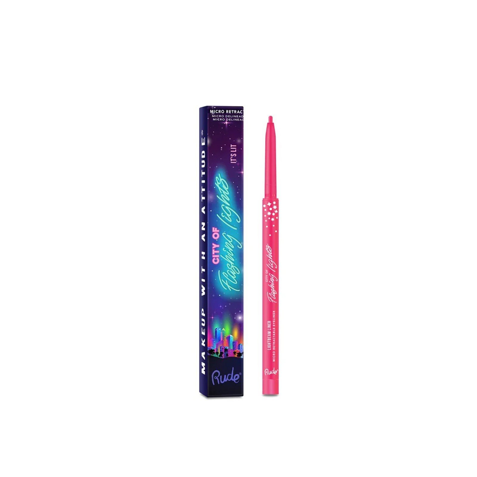 Rude Cosmetics City of Flashing Lights Highly Pigmented Micro Retractable Liner