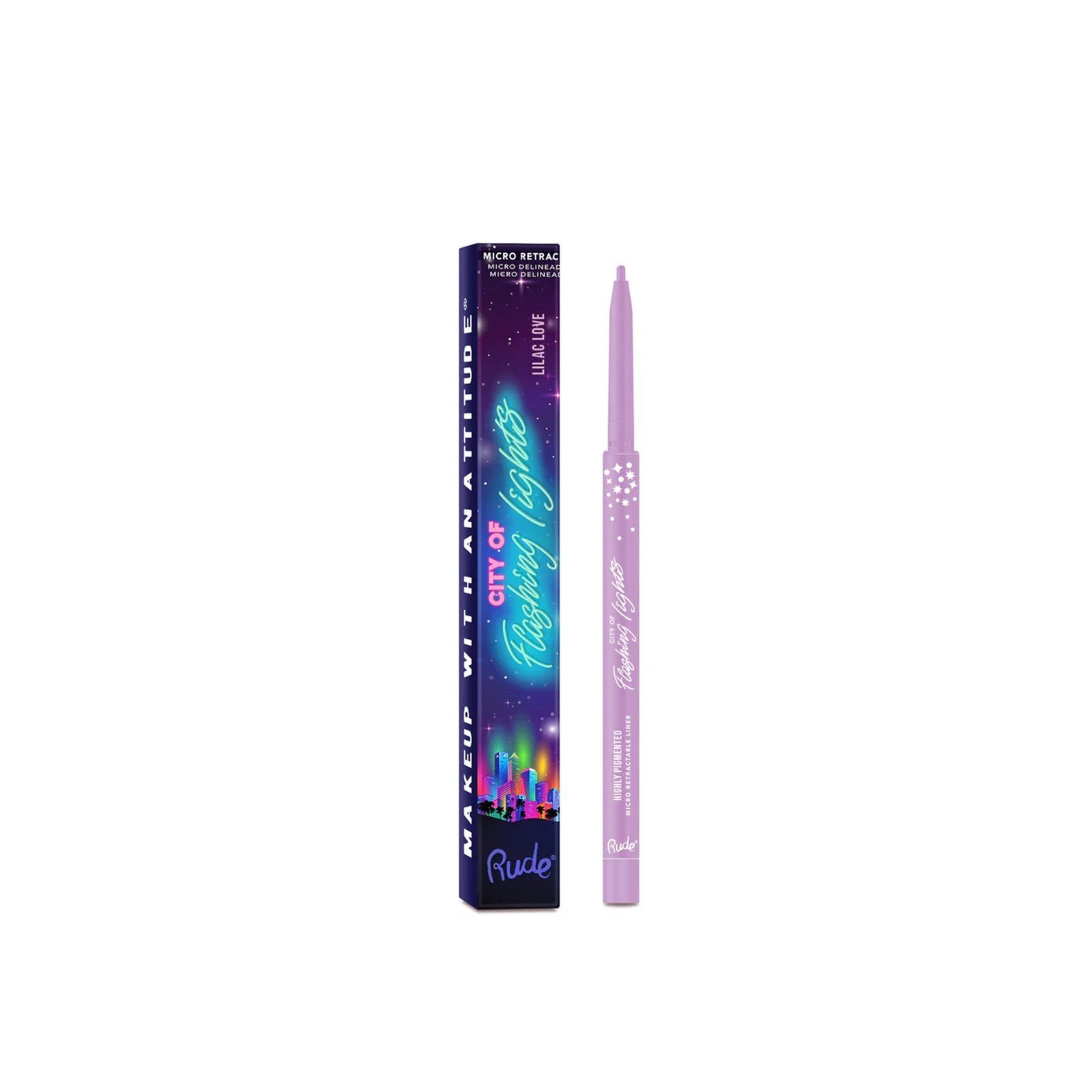 Rude Cosmetics City of Flashing Lights Highly Pigmented Micro Retractable Liner