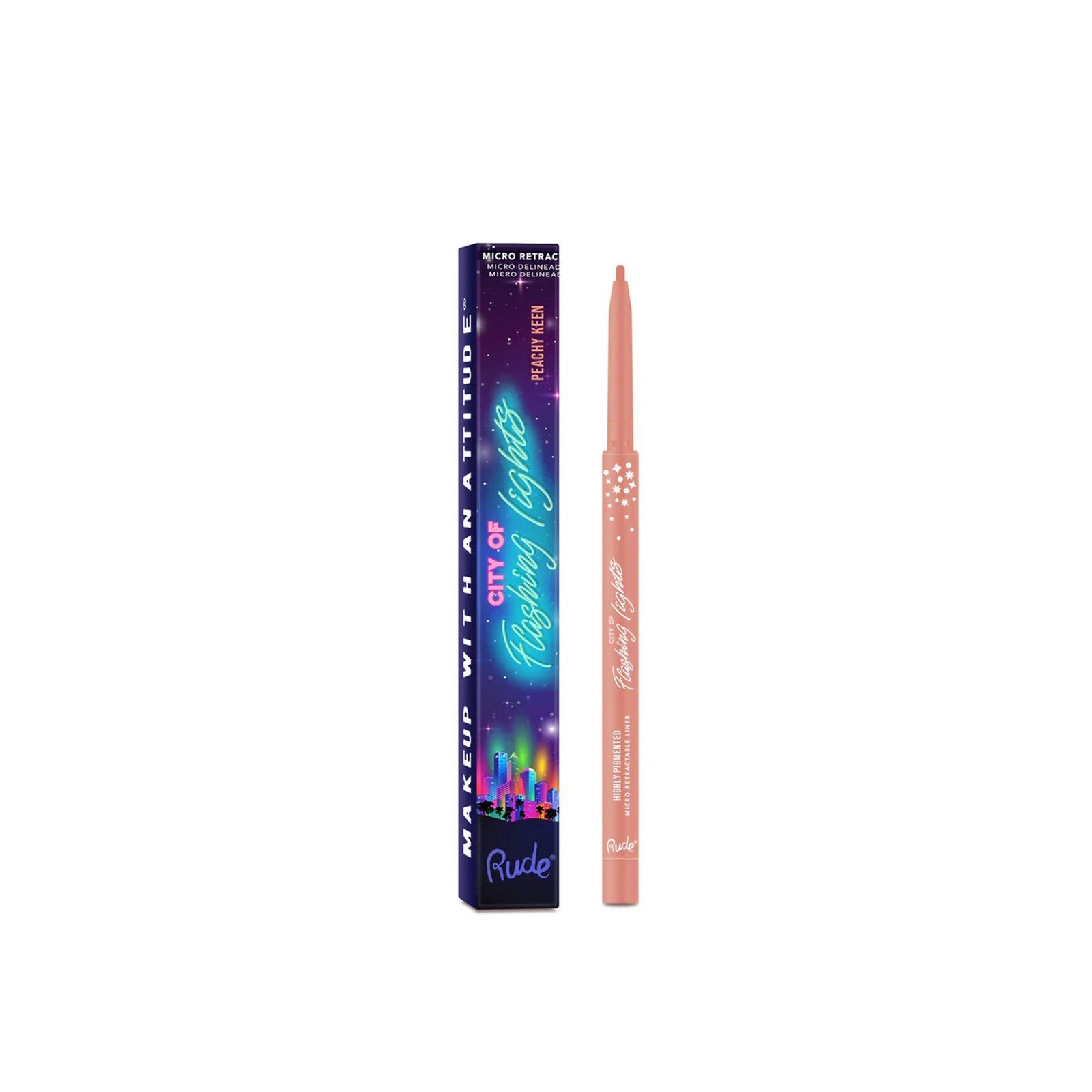 Rude Cosmetics City of Flashing Lights Highly Pigmented Micro Retractable Liner