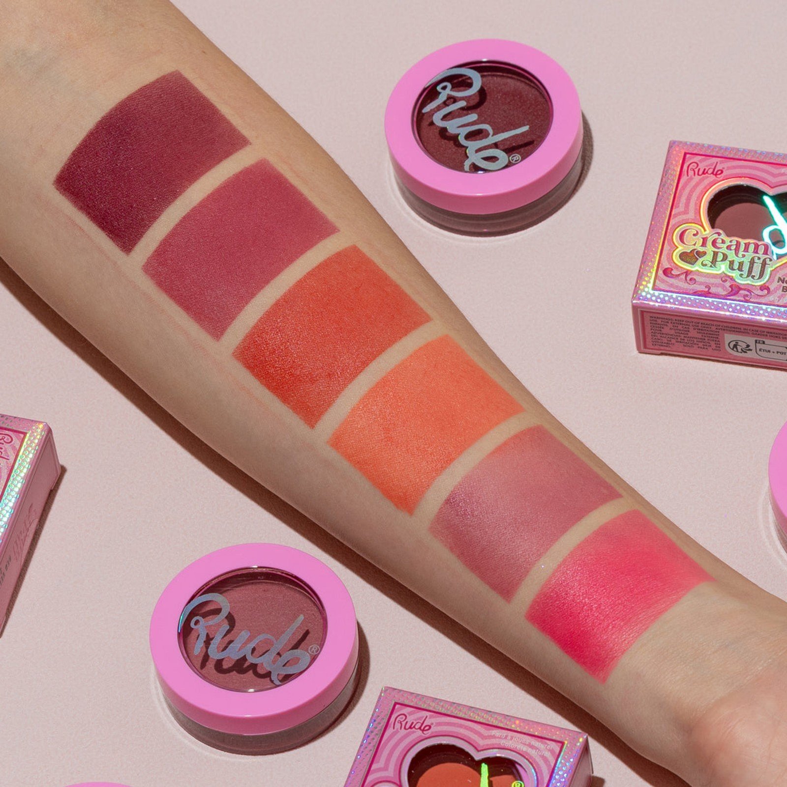 Rude Cosmetics Cream Puff Natural Blush Cake Pop 6g
