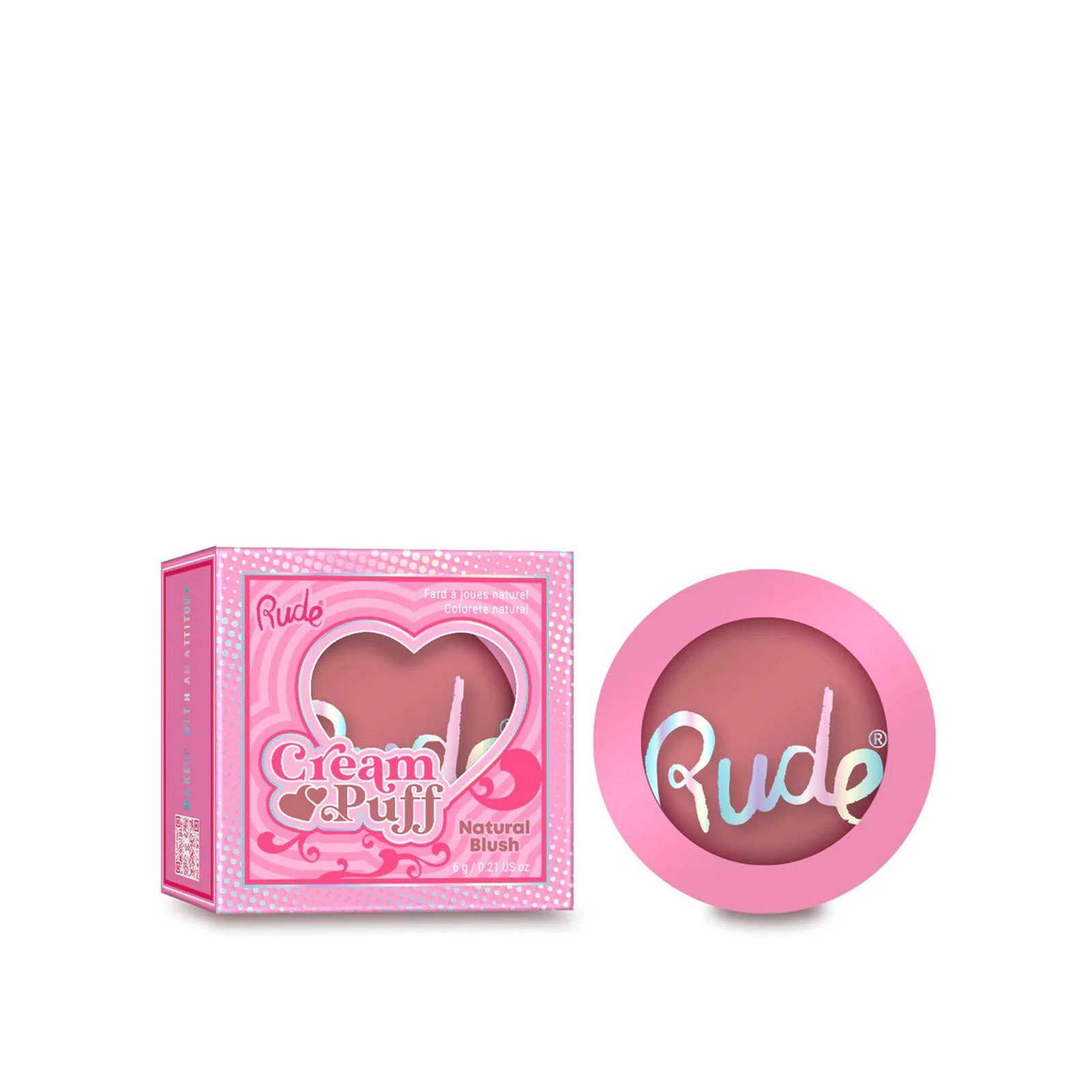 Rude Cosmetics Cream Puff Colorete Natural Mochi 6g