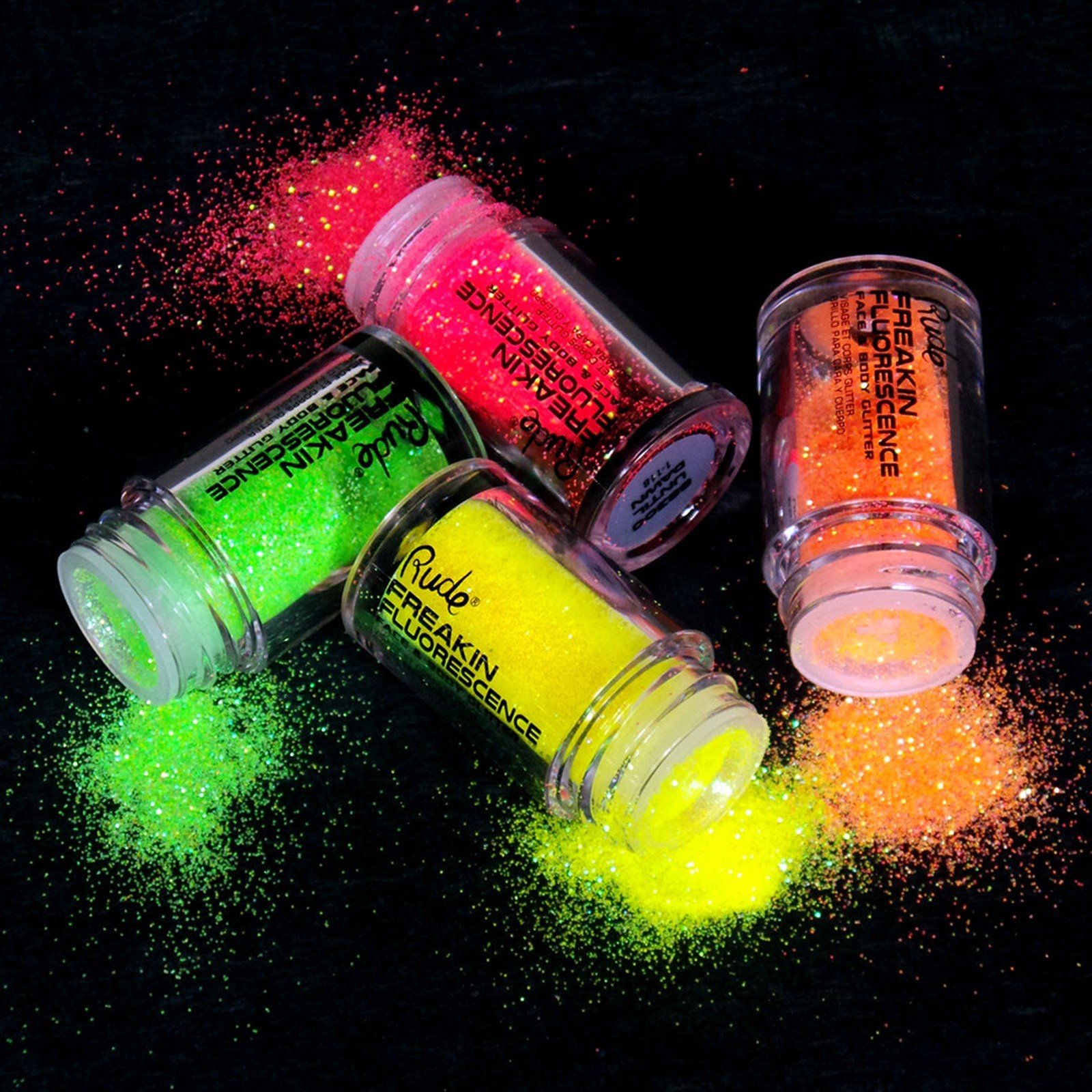 Rude Cosmetics Freakin Fluorescence Face & Body Glitter Insomniac 2.7g
