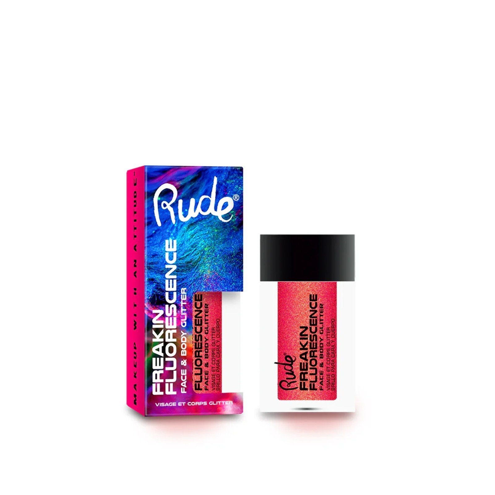 Rude Cosmetics Freakin Fluorescence Glitter para Rosto e Corpo
