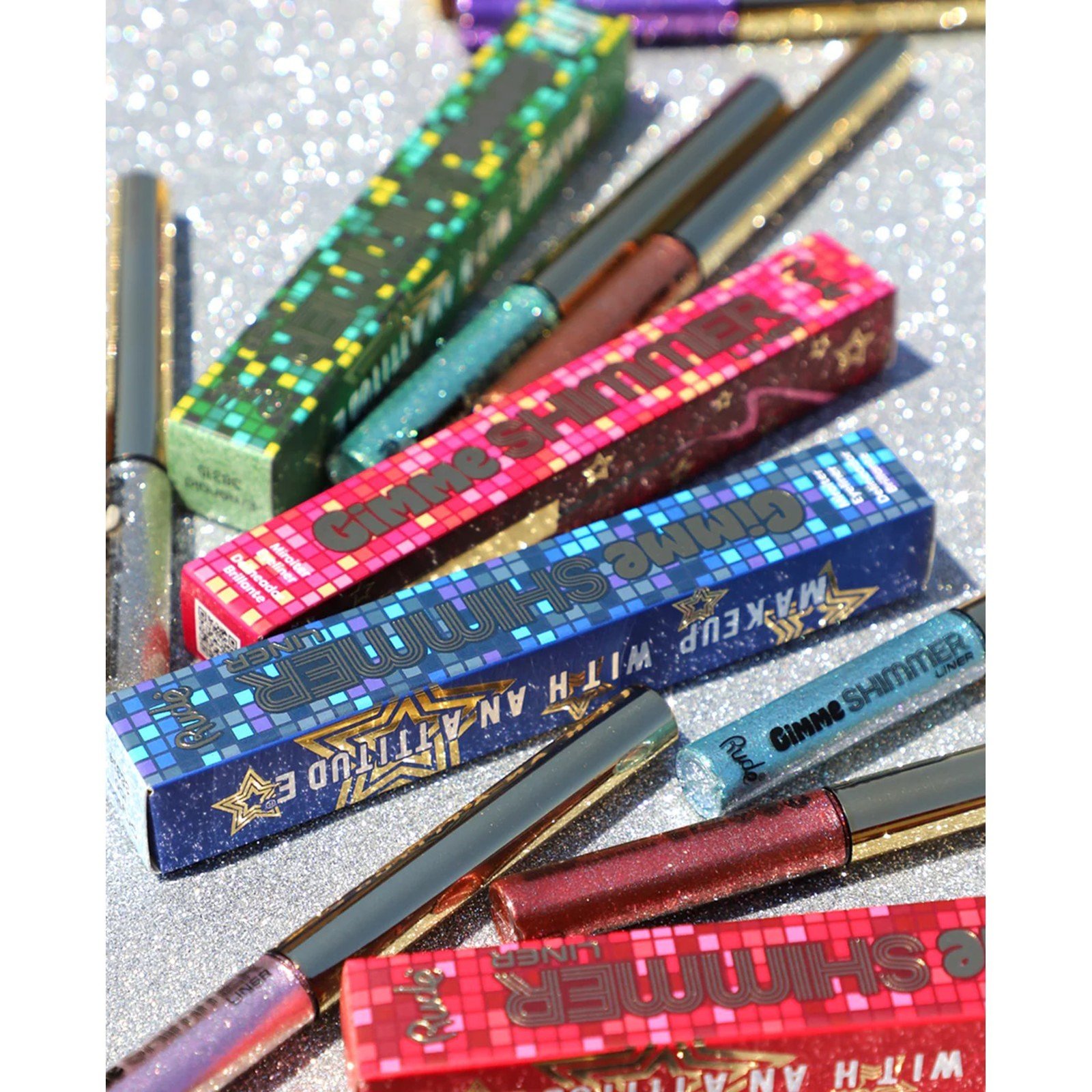 Rude Cosmetics محدد لامع Gimme Shimmer Emerald 2.5g