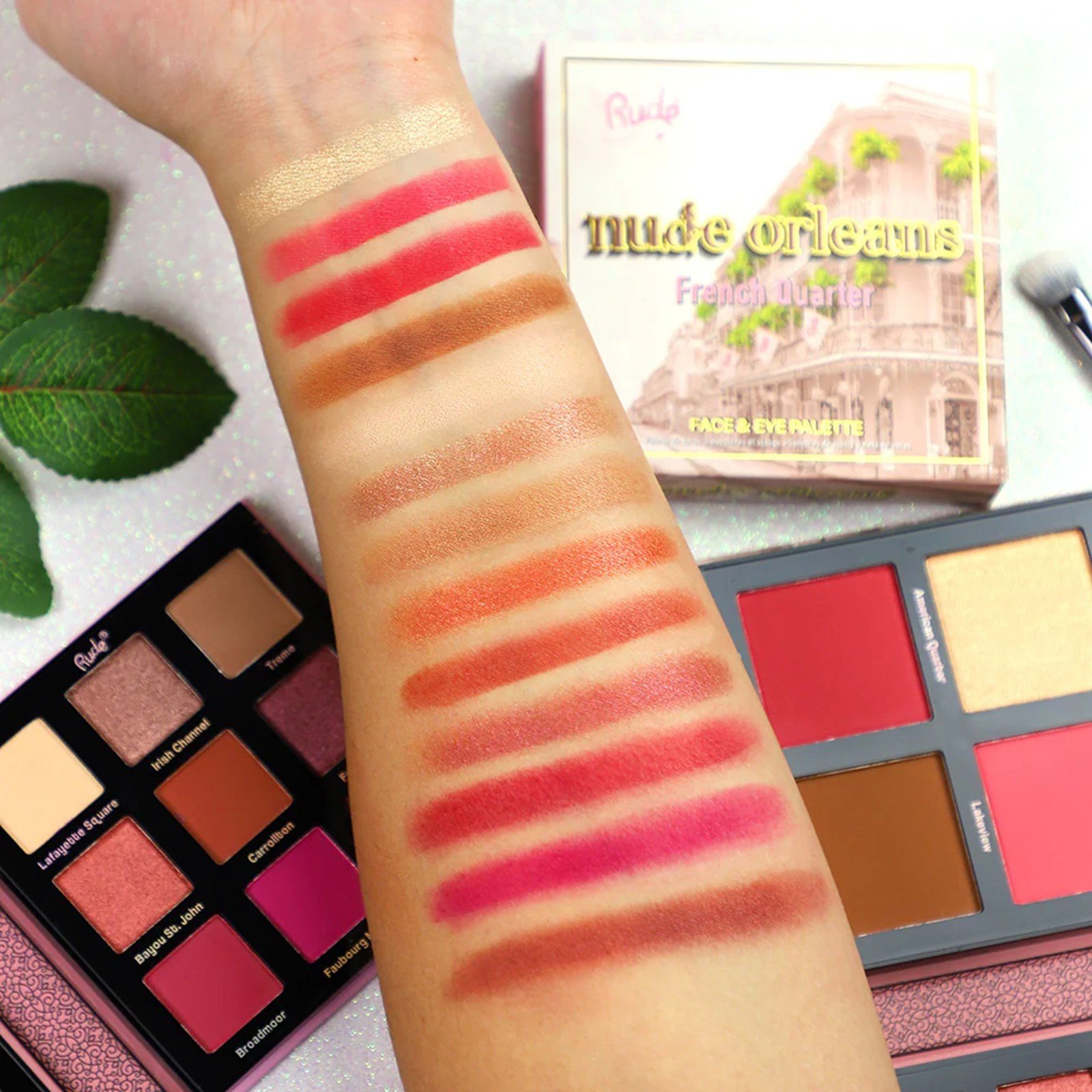 Rude Cosmetics Nude Orleans Palette Visage & Yeux