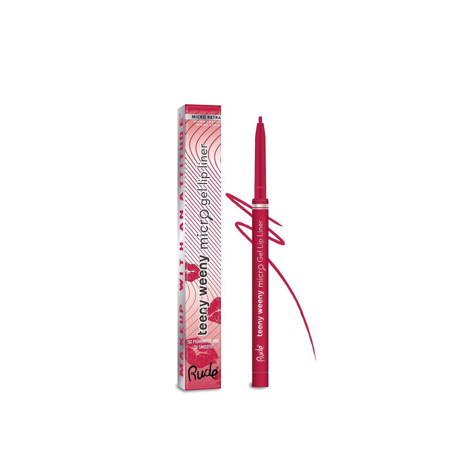 Rude Cosmetics Teeny Weeny Micro Gel Lip Liner Seeing Red 0.1g