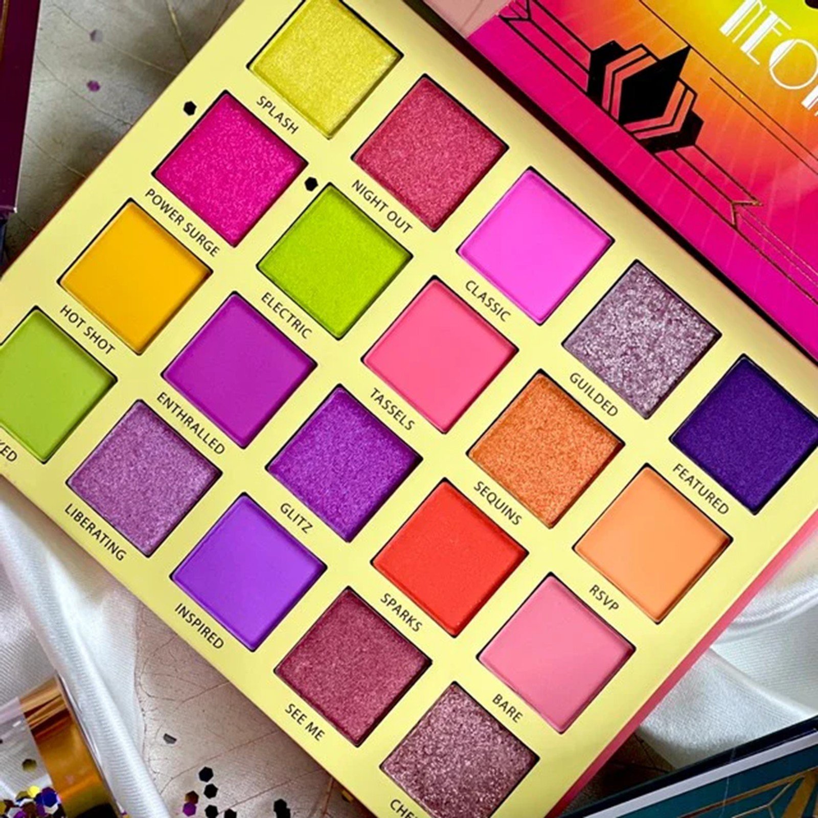 Rude Cosmetics The Roaring 20's Eyeshadow Palette Neons