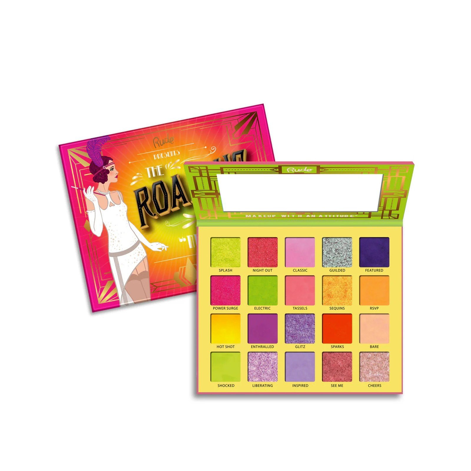Rude Cosmetics The Roaring 20's Eyeshadow Palette Neons