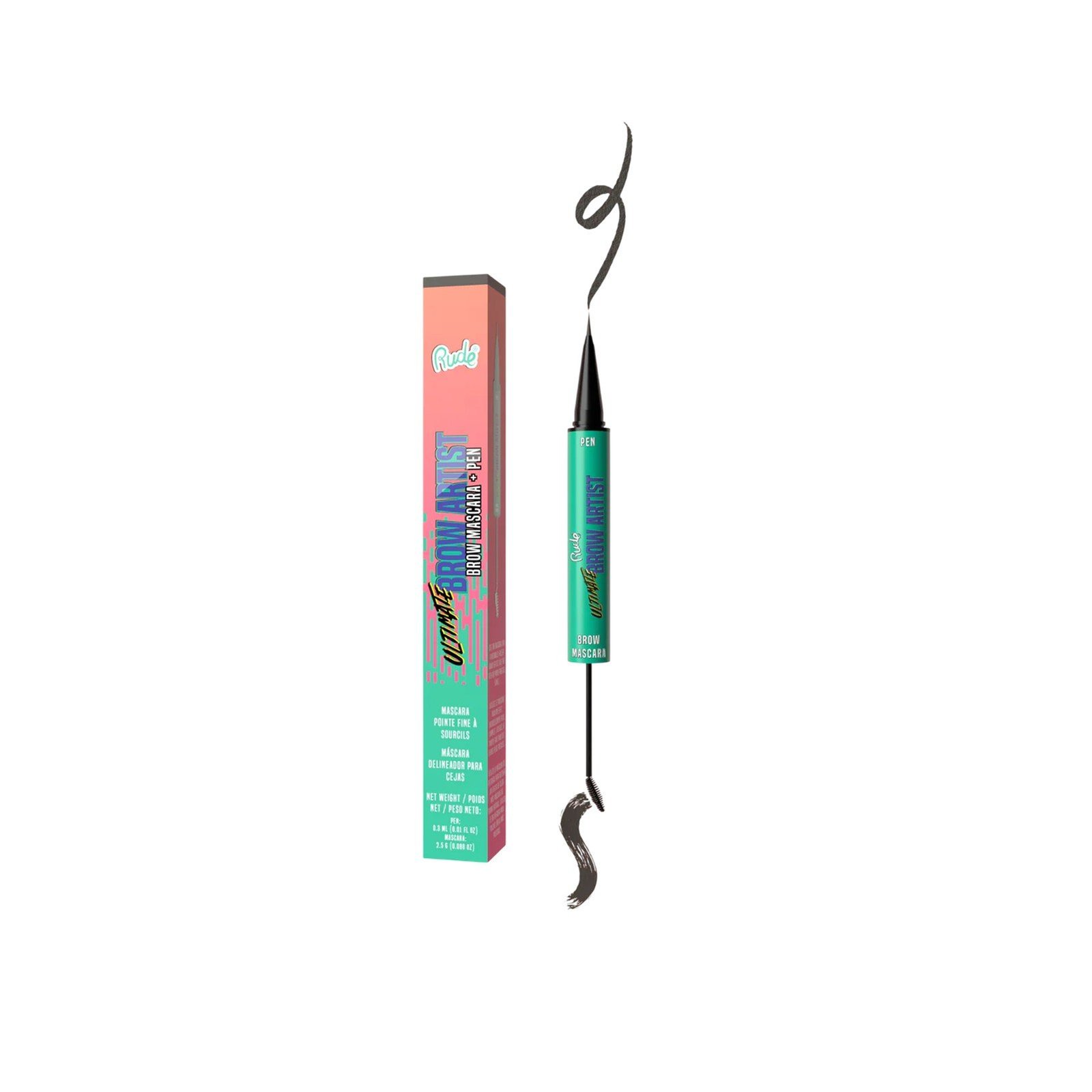 Rude Cosmetics Ultimate Brow Artist Brow Mascara + Pen