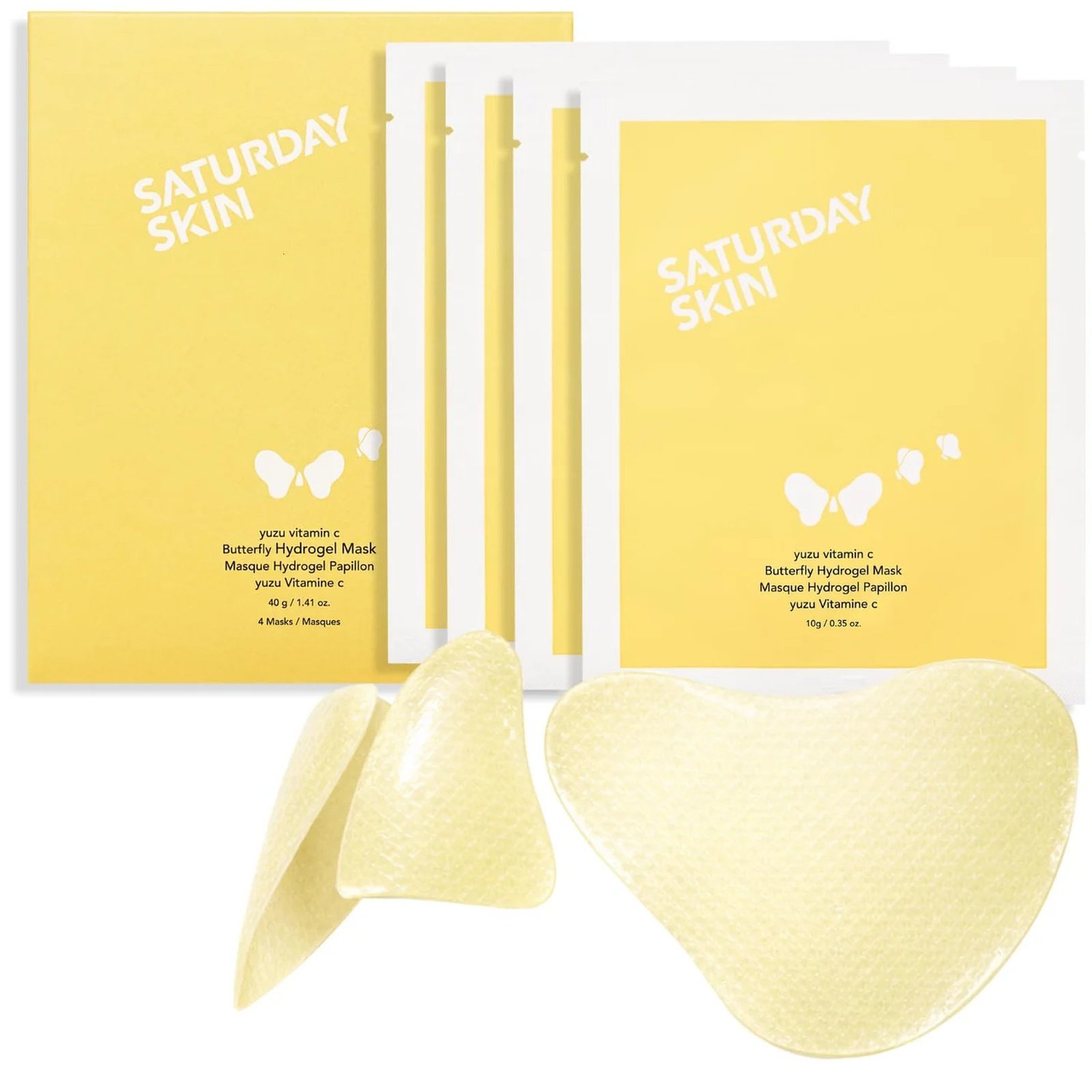 Saturday Skin Yuzu Vitamin C Butterfly Hydrogel Mask 4x40g