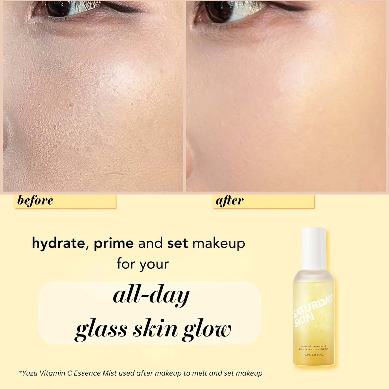 Saturday Skin Yuzu Vitamin C Essence Mist 100ml