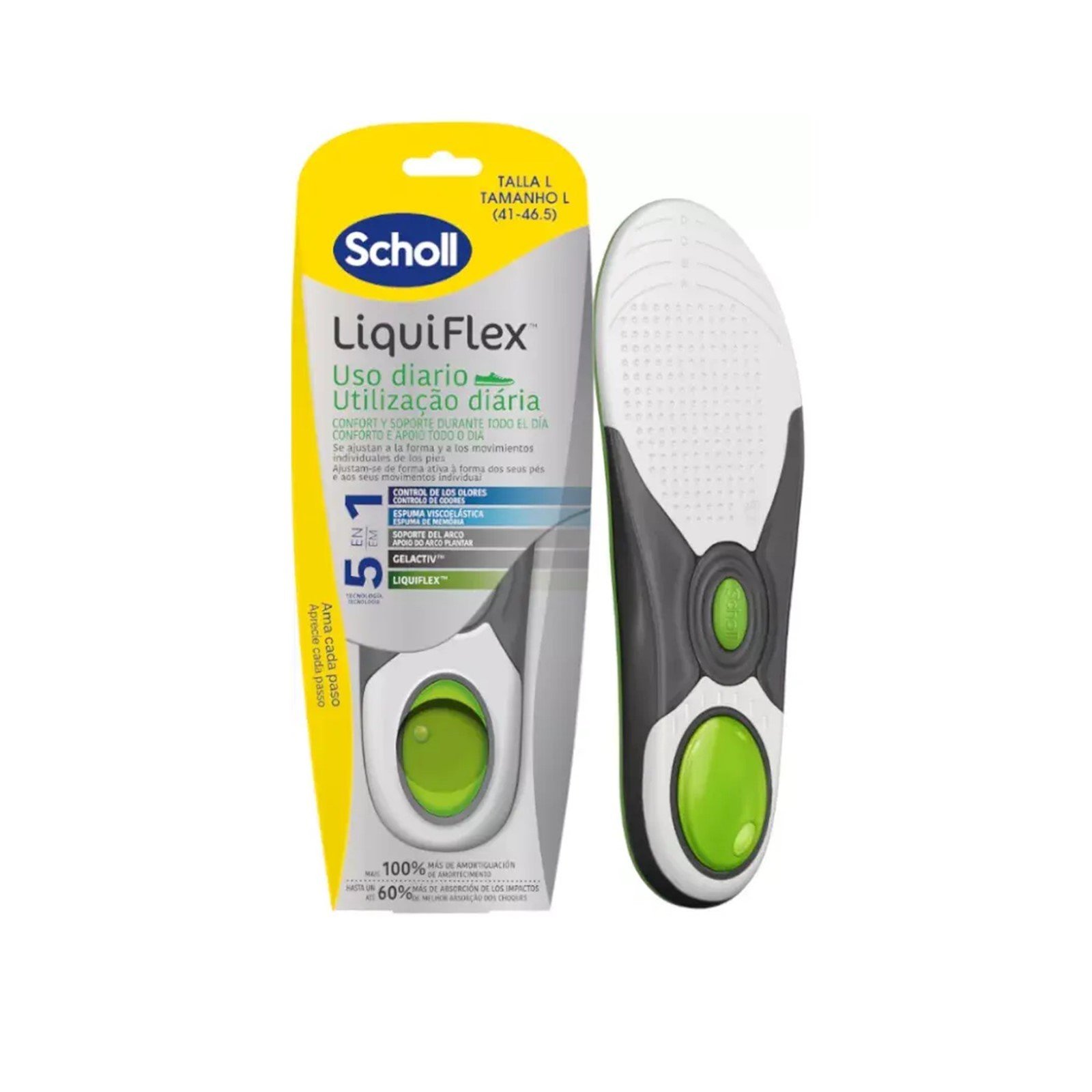Scholl LiquiFlex 5-In-1 Alltags-Einlegesohlen