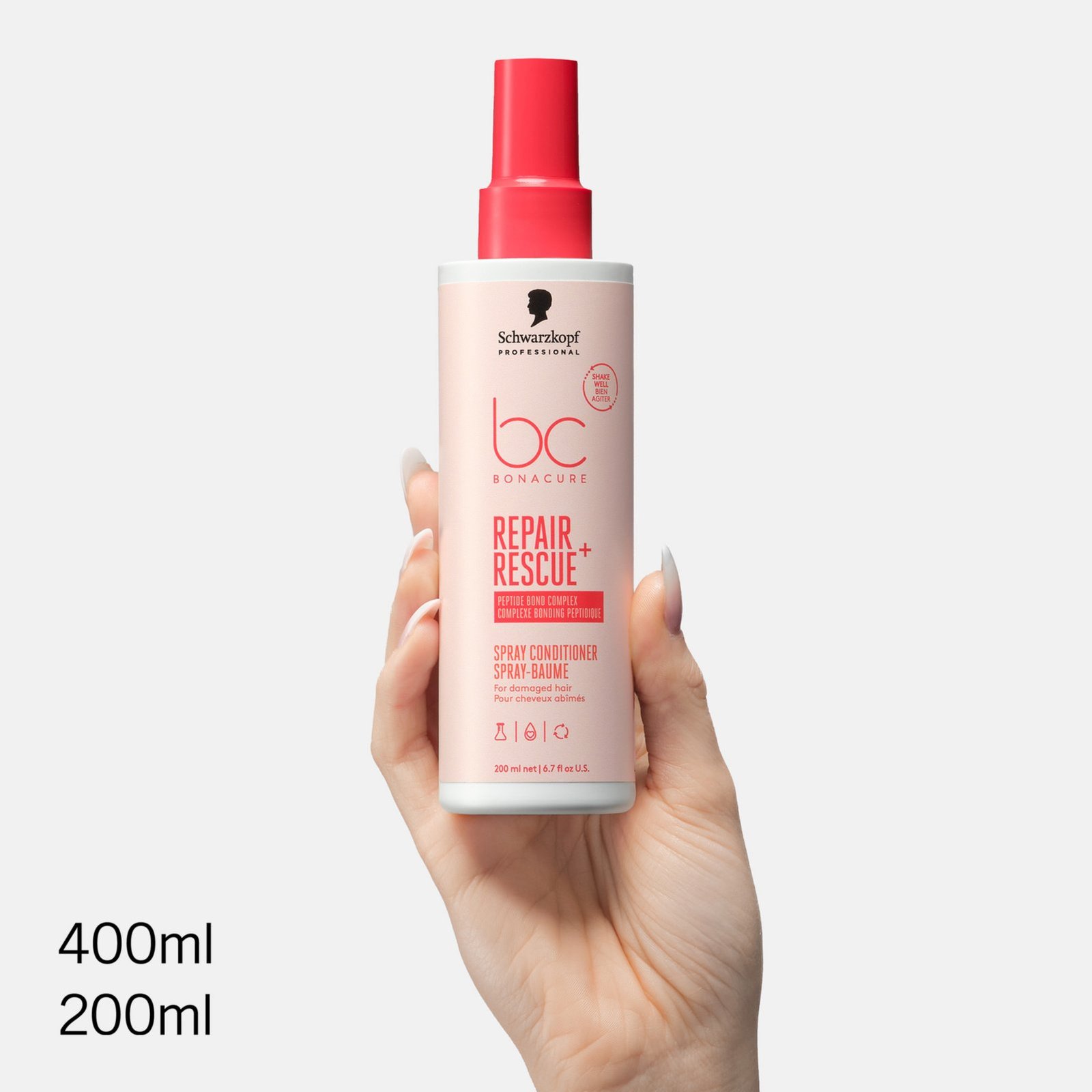 Schwarzkopf BC Repair Rescue+ Après-shampoing en spray 400 ml