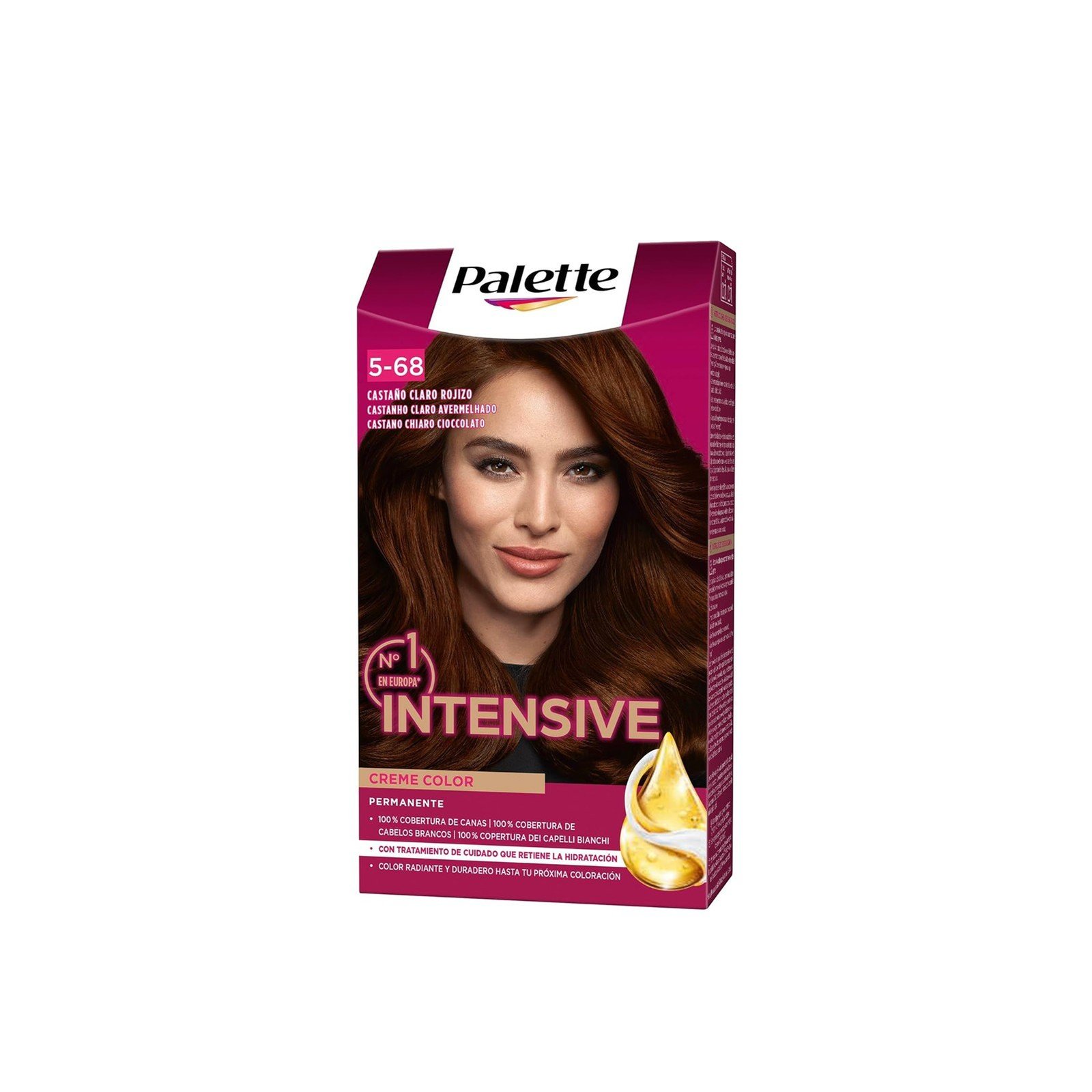 Schwarzkopf Palette صبغة كريمية مكثفة للشعر دائمة 5-68 Light Chocolate Brown