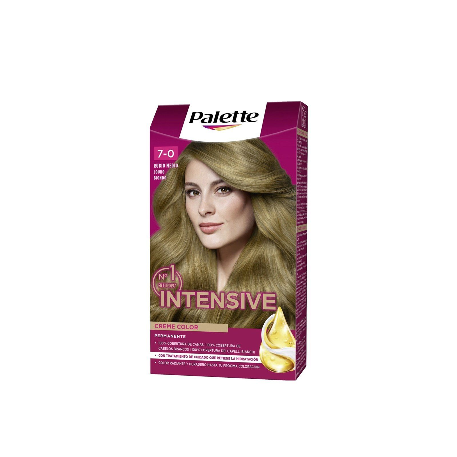 Schwarzkopf Palette Color Crema Intensiva Tinte Permanente 7-0 Medium Blonde