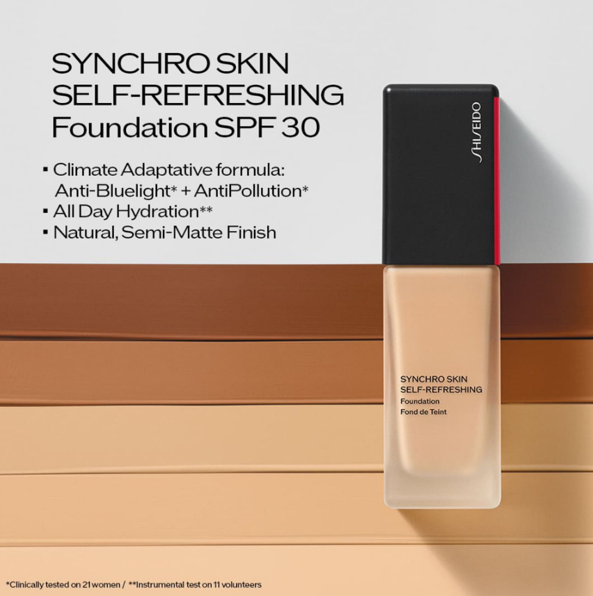 Shiseido Synchro Skin Self-Refreshing Base de Maquillaje SPF30 160 Shell 30ml