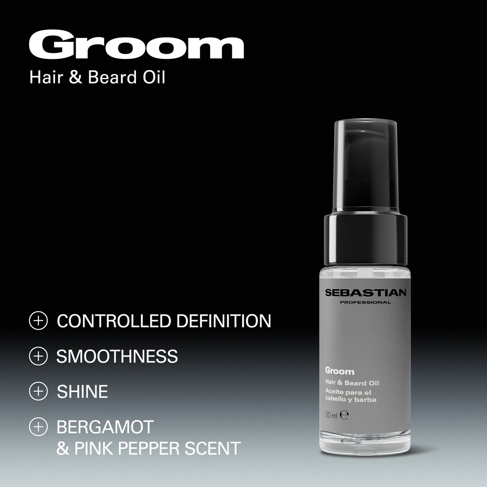 Sebastian Professional Groom Hair & Beard Oil 30ml