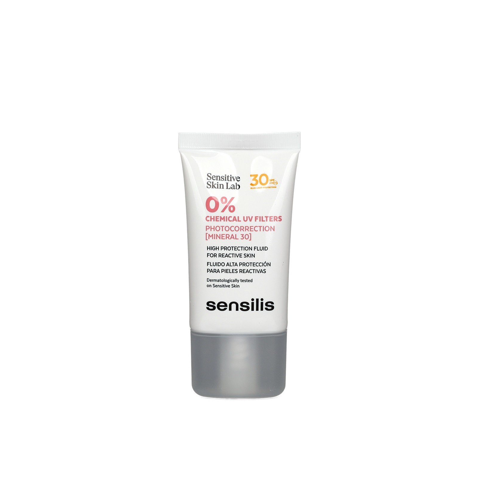 Sensilis 0% Filtros UV Químicos Fotocorrección [Mineral 30] Fluido Alta Protección SPF30 40ml