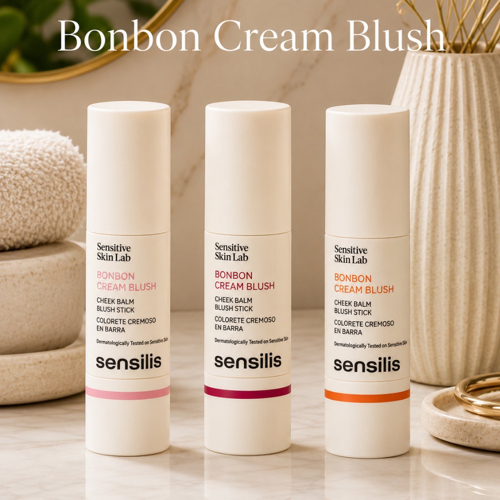 Sensilis Bonbon Cream Blush Stick 02 Strawberry Cream 6.5g