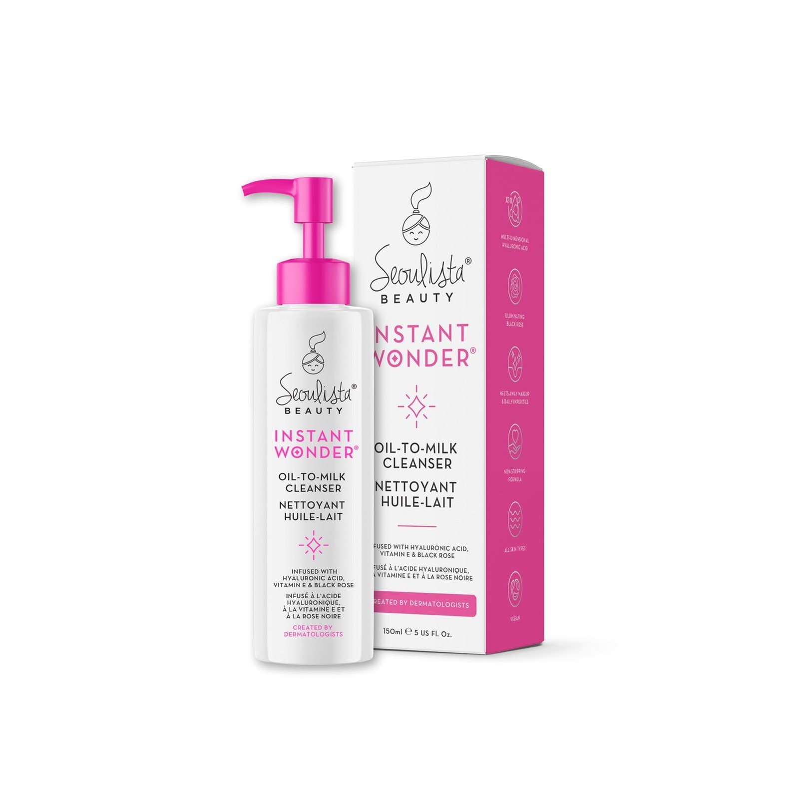 Seoulista Beauty Instant Wonder Démaquillant Huile-Lait 150ml