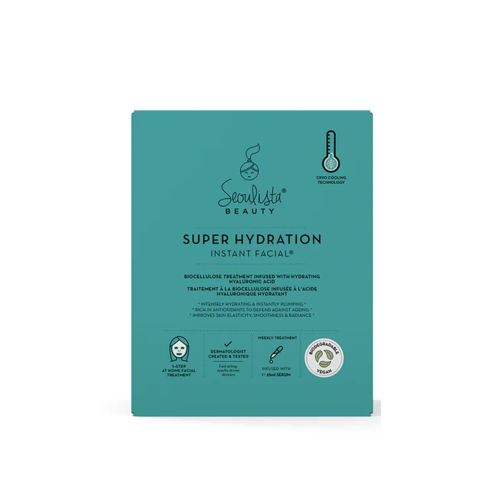 Seoulista Beauty Super Hydration Masque Tissu Visage Instantané 25ml
