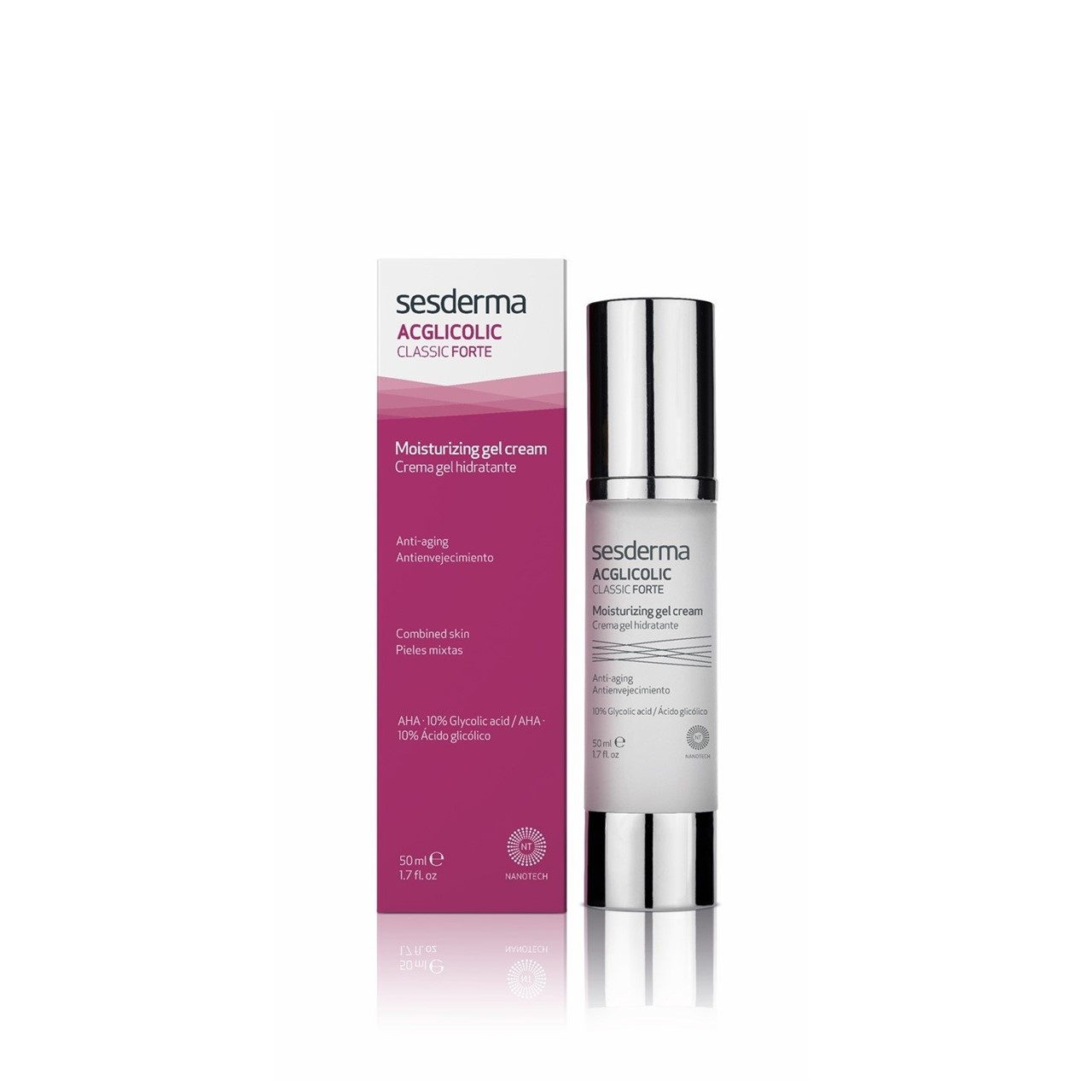 Sesderma Acglicolic Classic Forte Moisturizing Gel-Cream Glycolic Acid 50ml