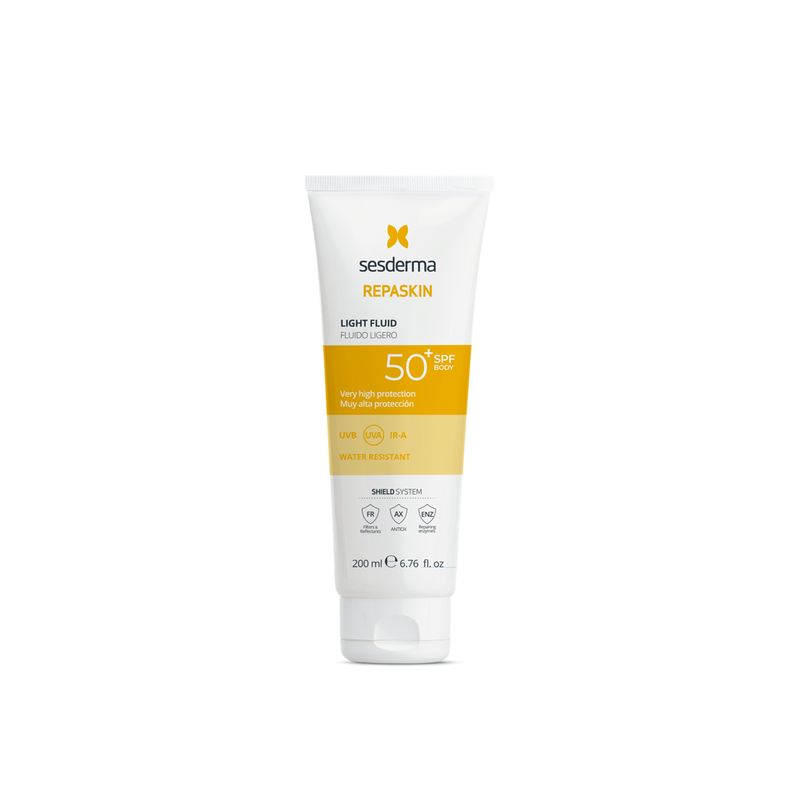 Sesderma Repaskin Lekki Fluid Przeciwsłoneczny do Twarzy i Ciała SPF50+ 200ml