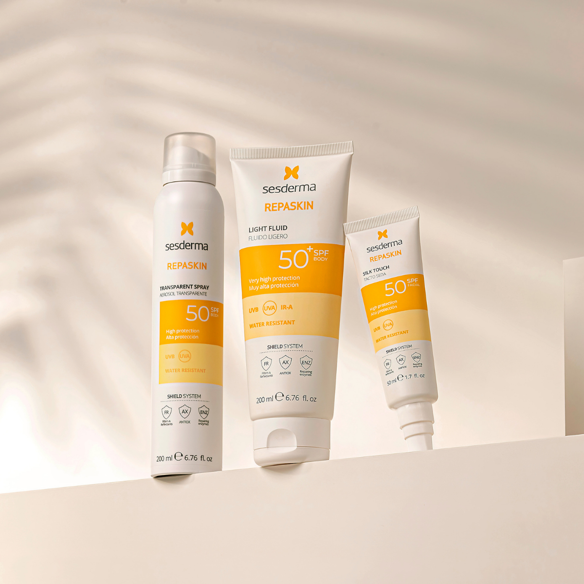 Sesderma Repaskin Transparentný Sprej Opaľovací Krém SPF50 200ml