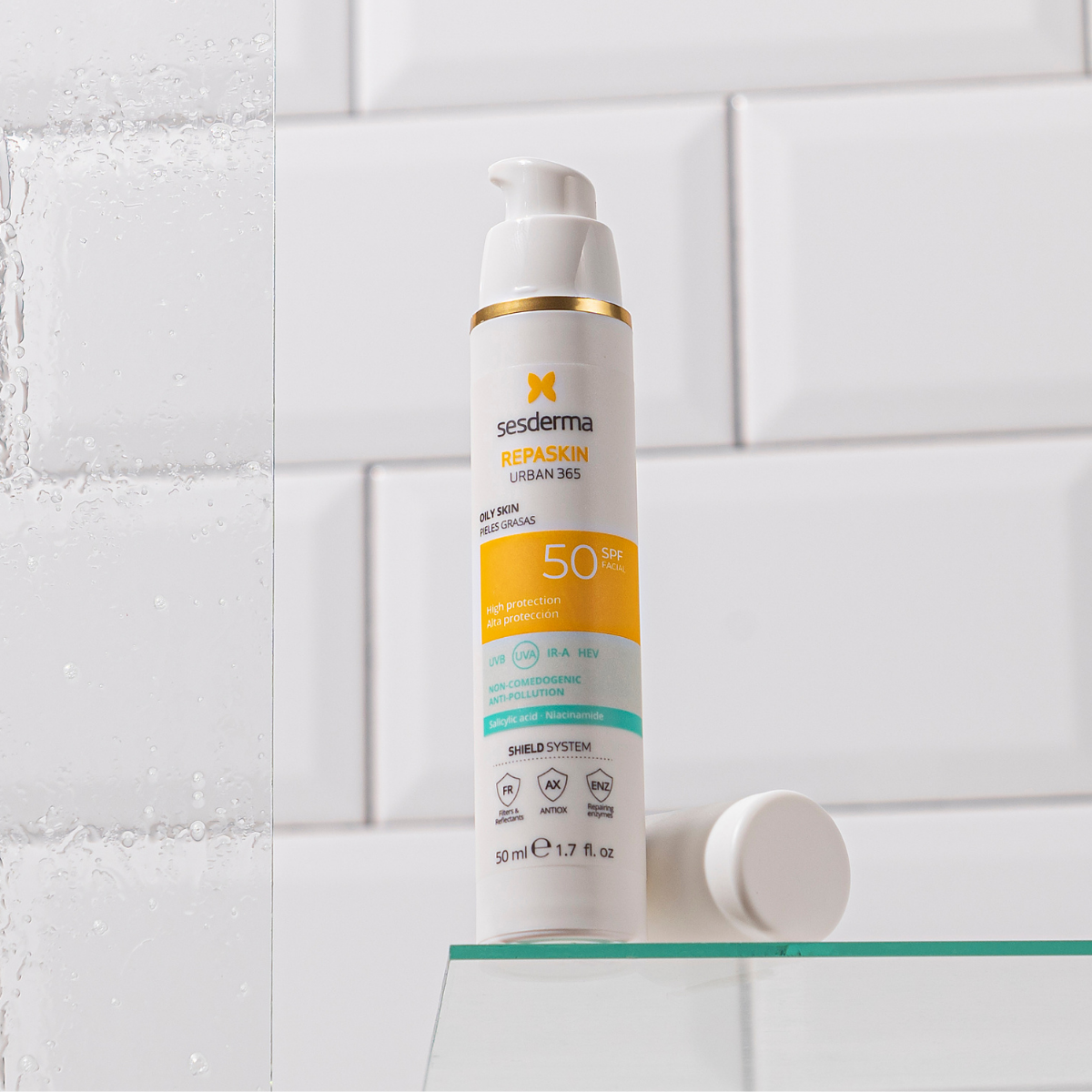 Sesderma Repaskin Urban 365 Oily Skin Facial Sunscreen SPF50 50ml (1.7floz)