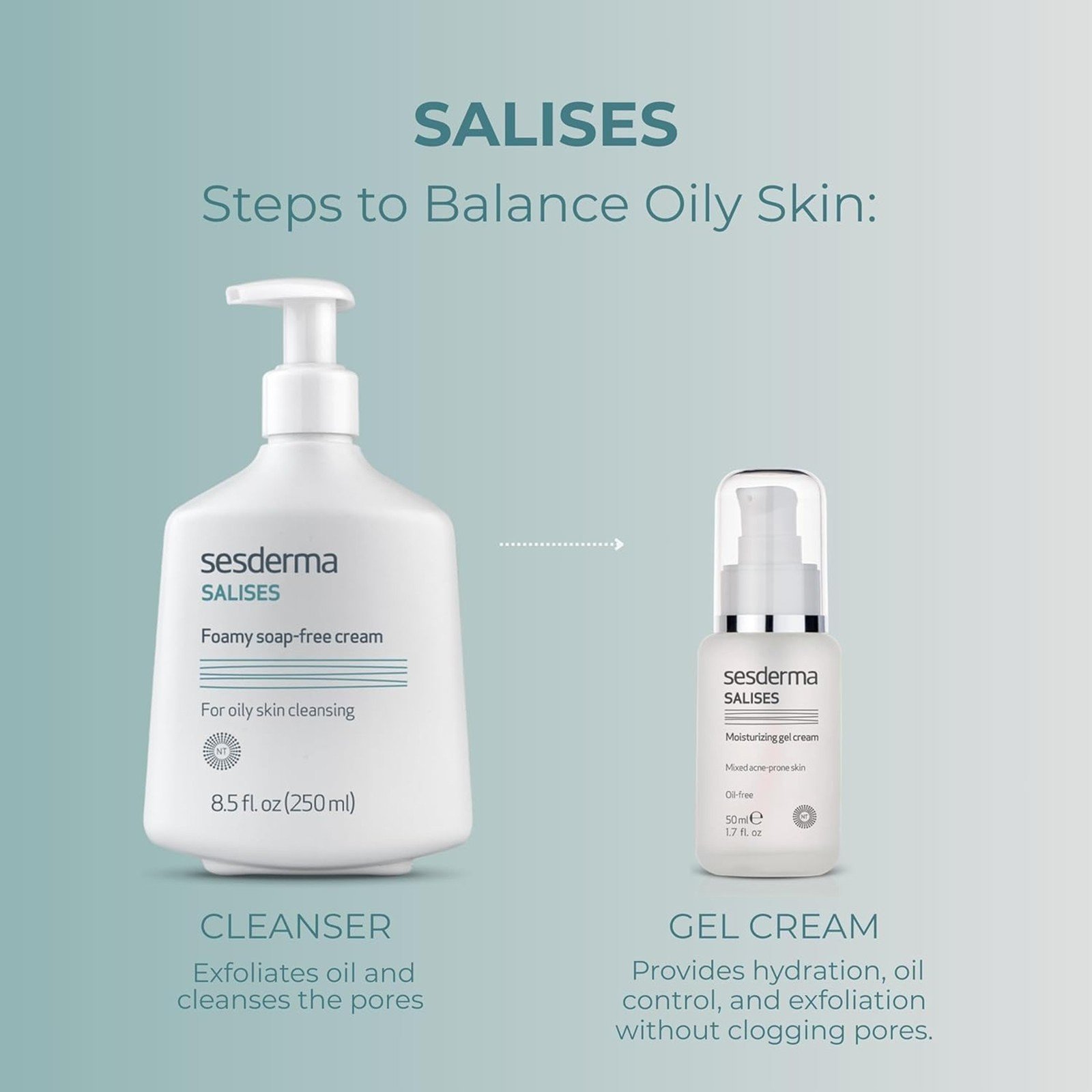 Sesderma Salises Foamy Soap Free Cream Acne 250ml (8.45 fl oz)
