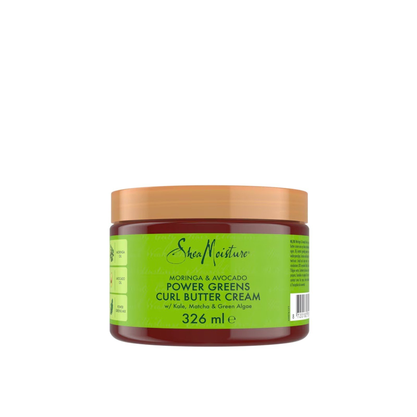 Shea Moisture Power Greens Crema En Manteca Para Rizos Moringa Y Aguacate 326ml