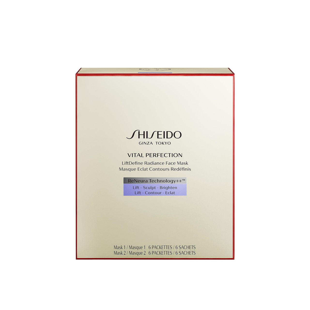 Shiseido Vital Perfection LiftDefine Radiance Face Sheet Mask 2x6