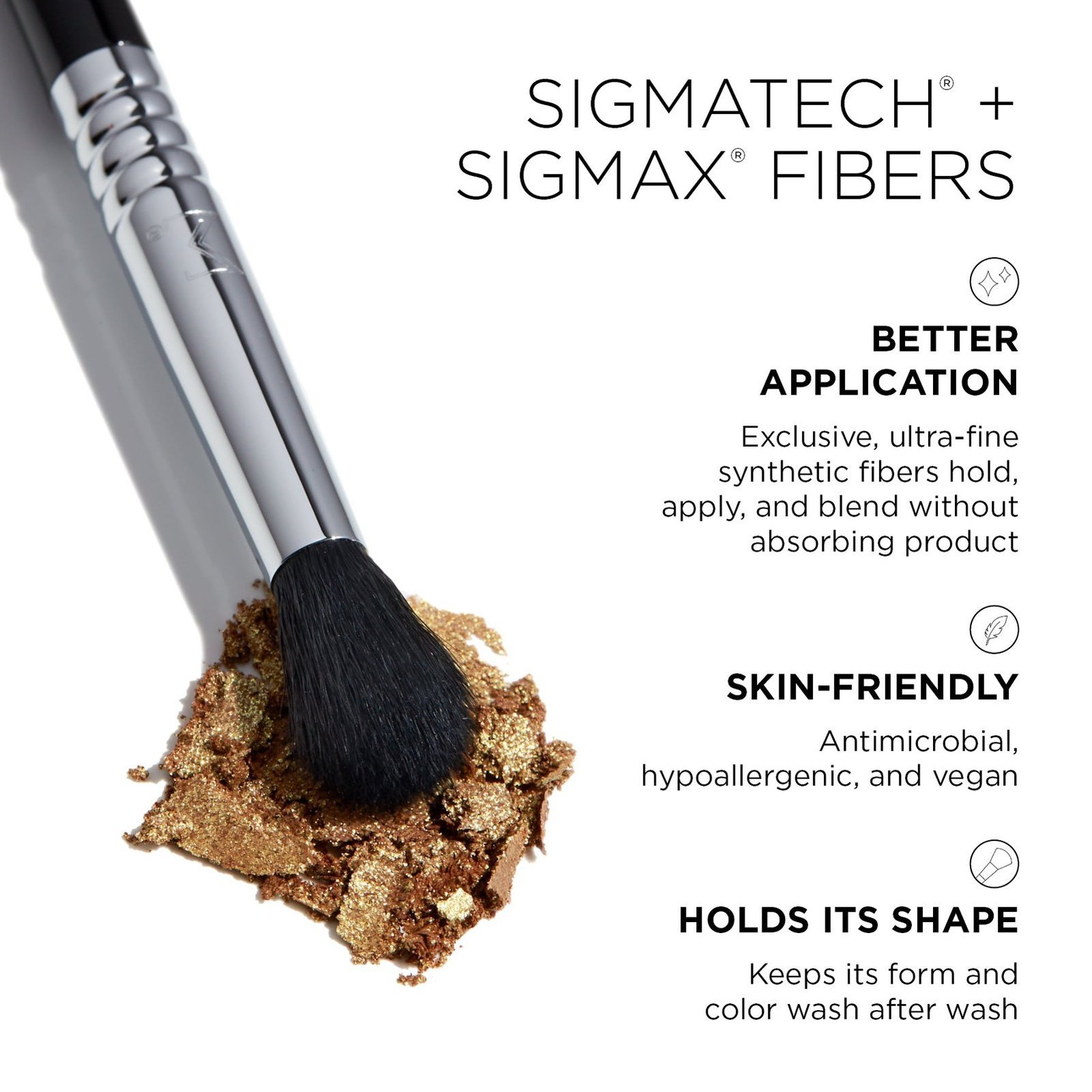 Sigma Beauty E38 Diffused Crease Brush x1