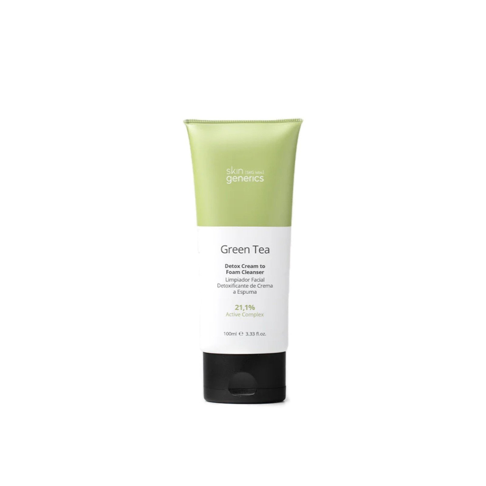 Skin Generics غسول التنظيف بالشاي الأخضر لإزالة السموم من كريم إلى رغوة 100ml