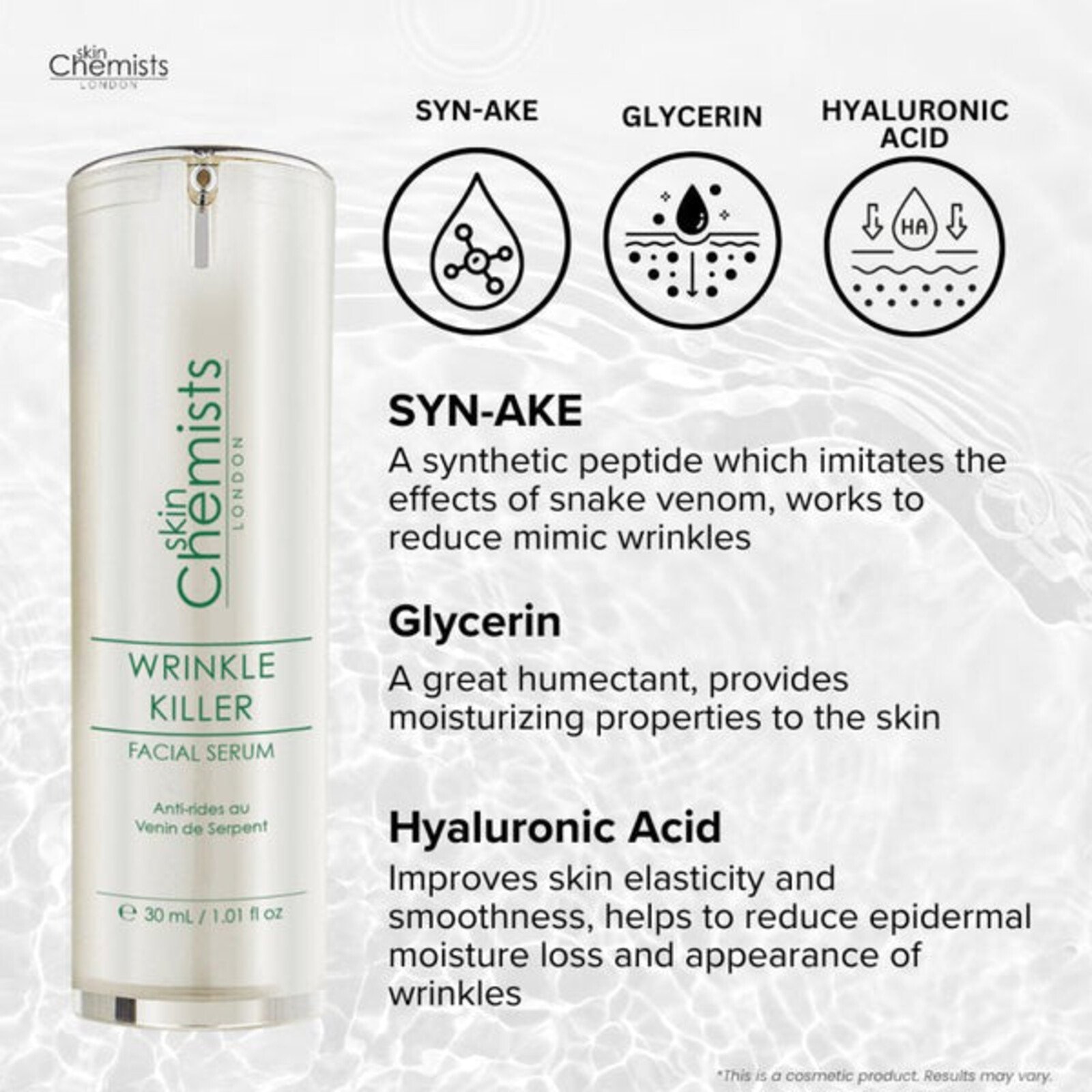skinChemists Wrinkle Killer Facial Serum 30ml