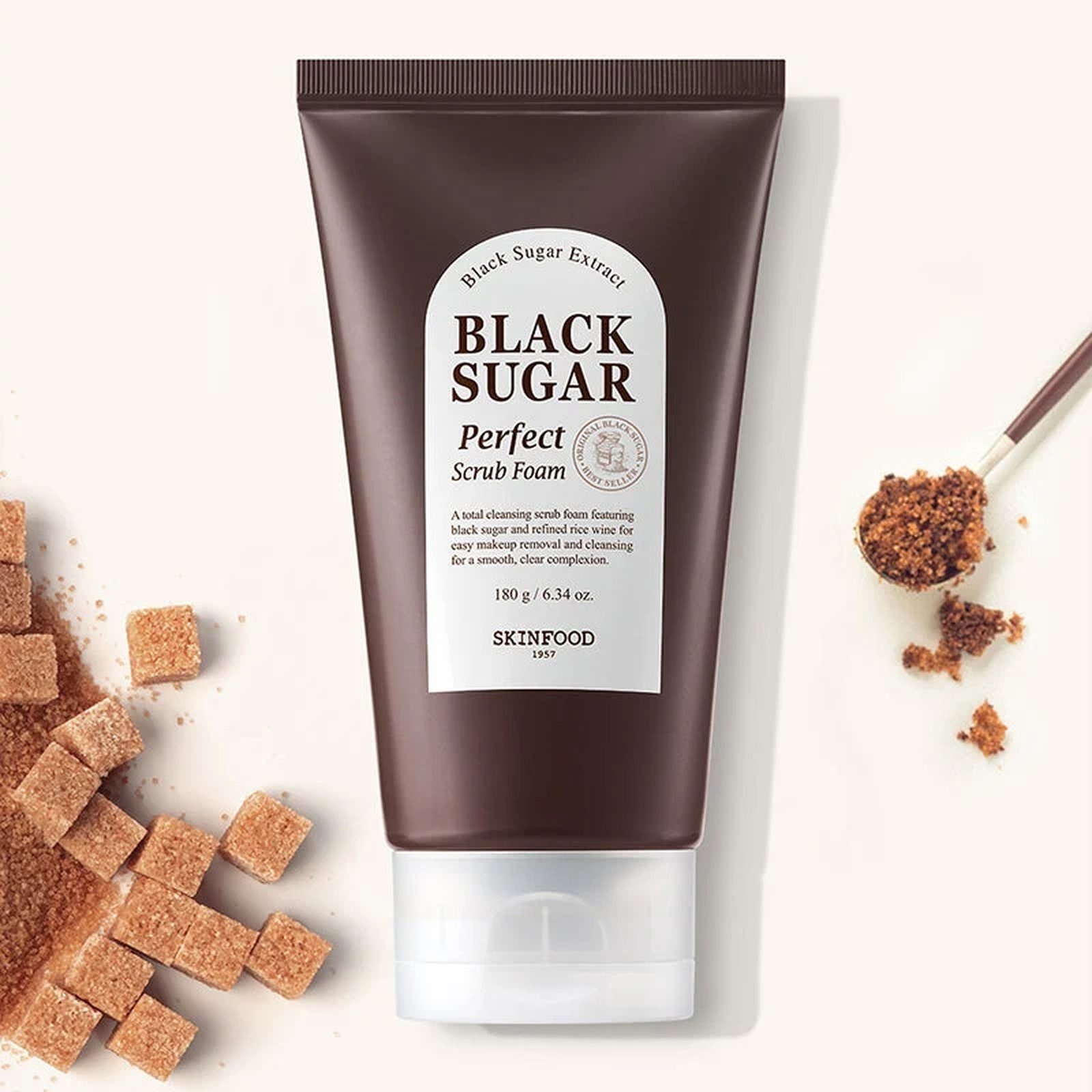 SKINFOOD Black Sugar Perfect Scrub Foam 180g